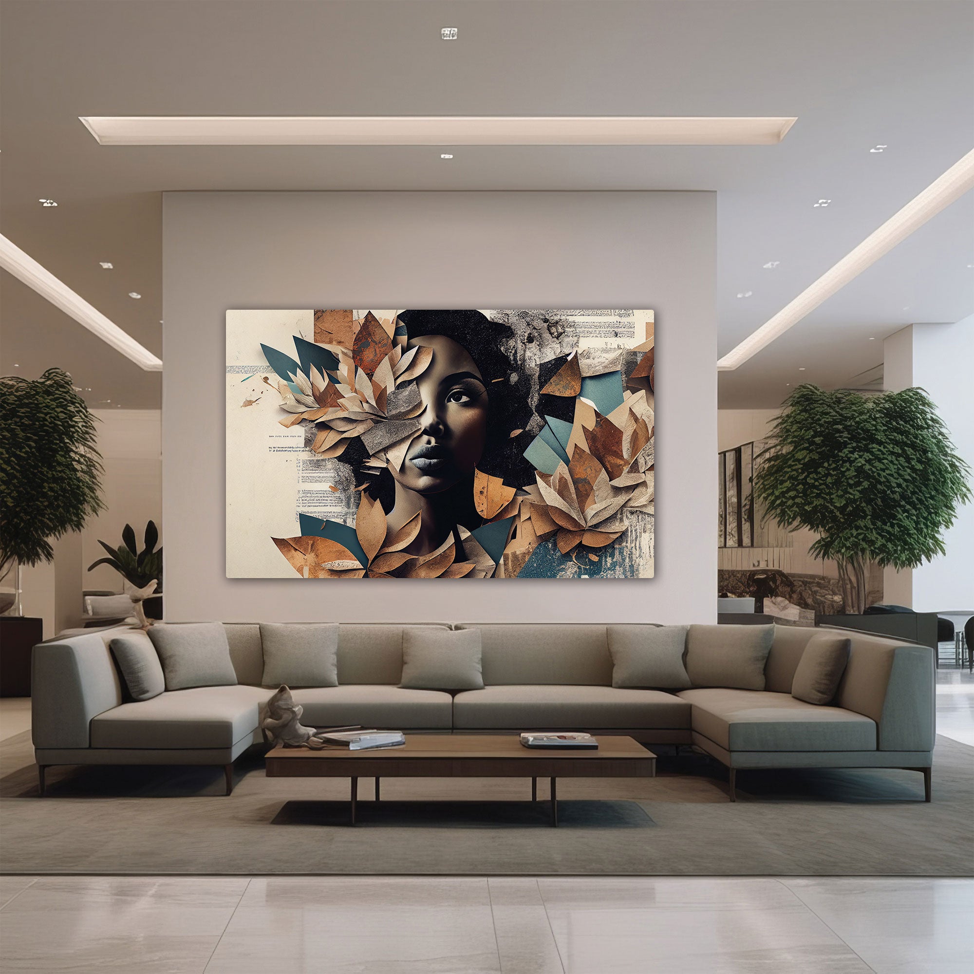 Women face Canvas painting with frame Big Size Wall Art for living room,Bedroom,Drawing room,Hotels