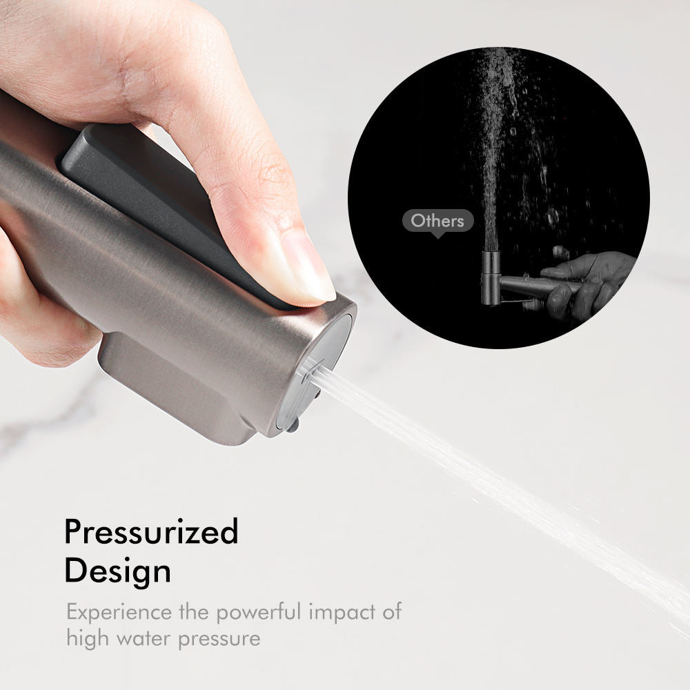 The Castle Decor dual mode health faucet spray gun, gentle wash and pressurised cleaning spray, ABS body, chrome finish and G1/2 inch connection.