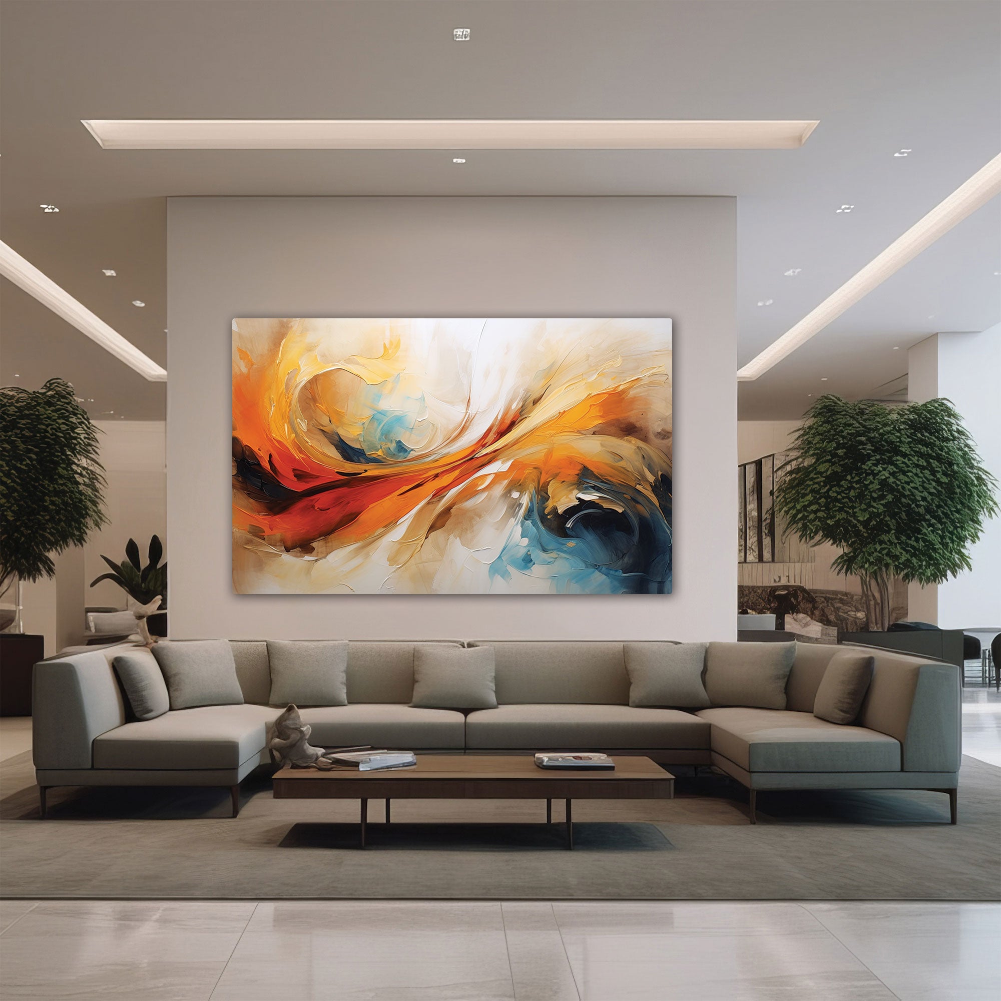 Abstract Canvas painting with frame Big Size Wall Art for living room,Bedroom,Drawing room,Hotels