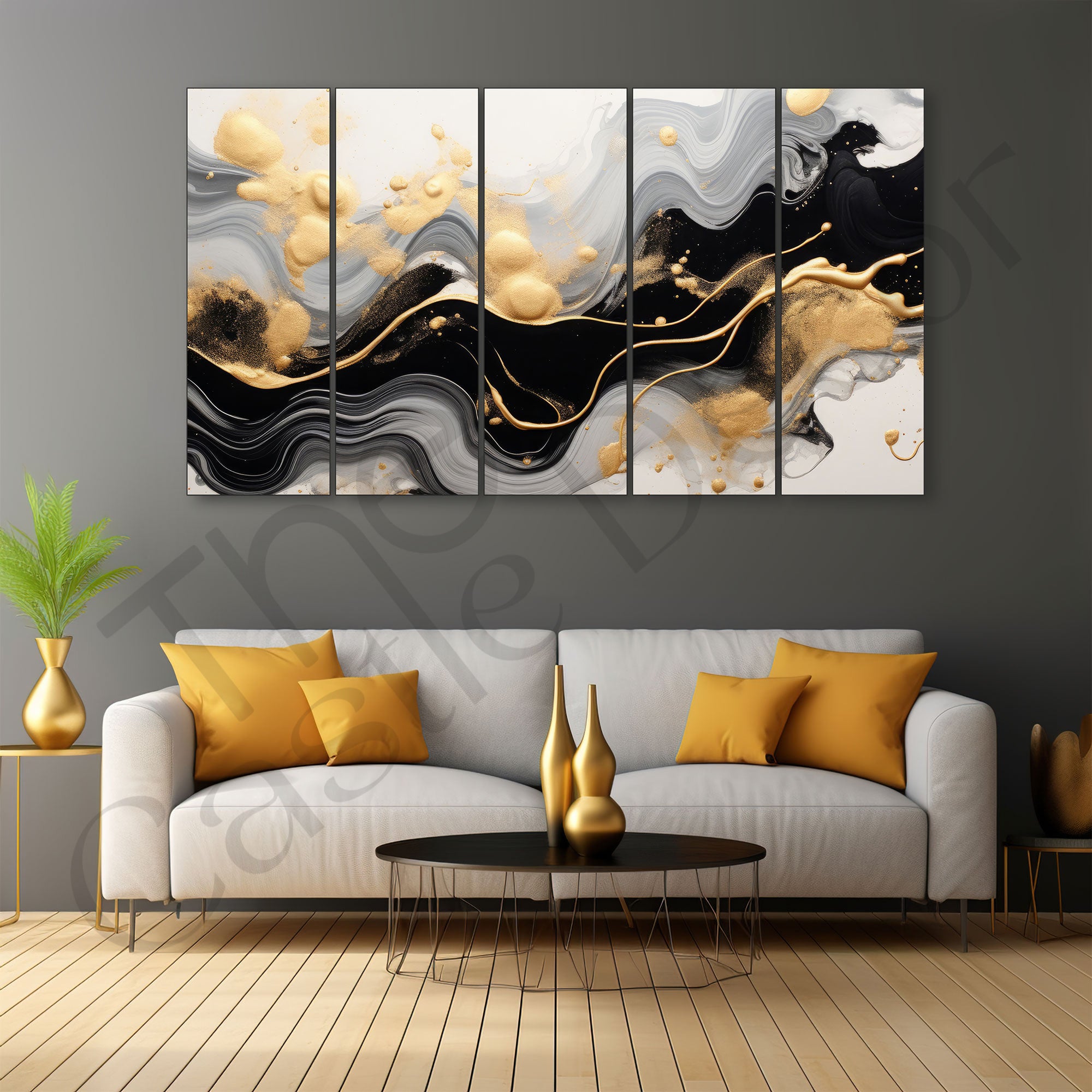 Marble Abstract Painting with frame Big Size Wall Art for living room,Bedroom,Drawing room,Hotels