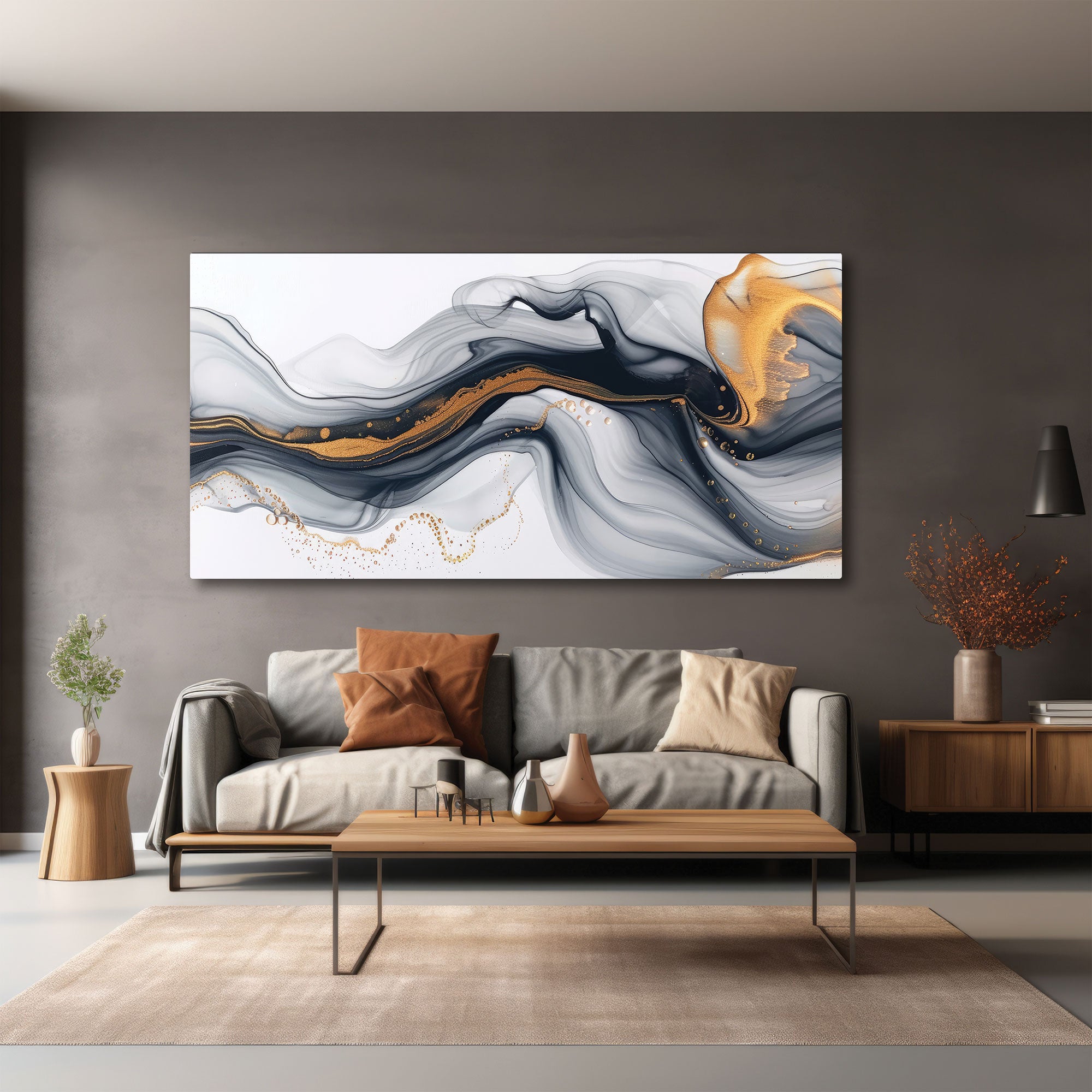 MarbleAbstract Canvas painting with frame Big Size Wall Art for living room,Bedroom,Drawing room,Hotels