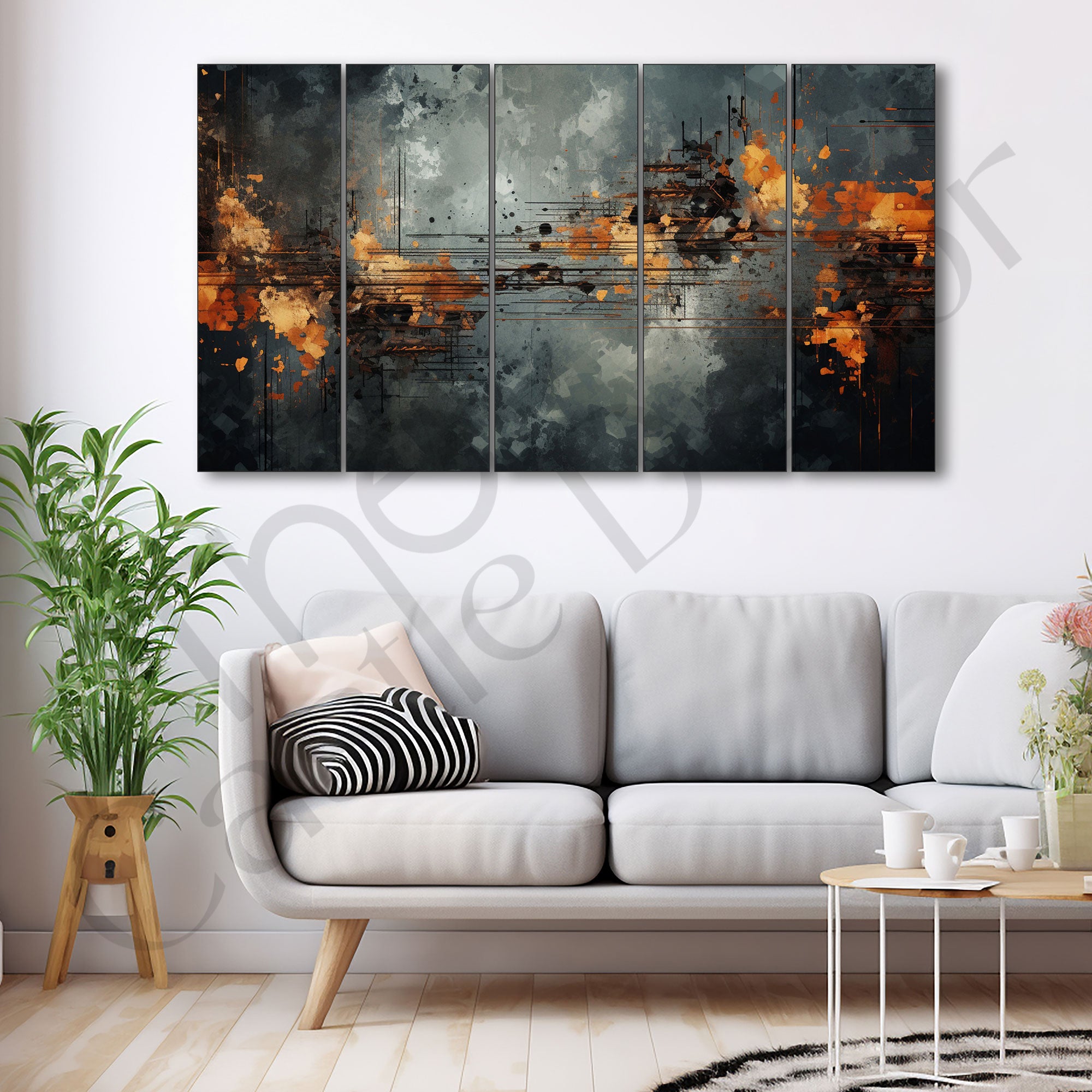 Abstract Painting with frame Big Size Wall Art for living room,Bedroom,Drawing room,Hotels