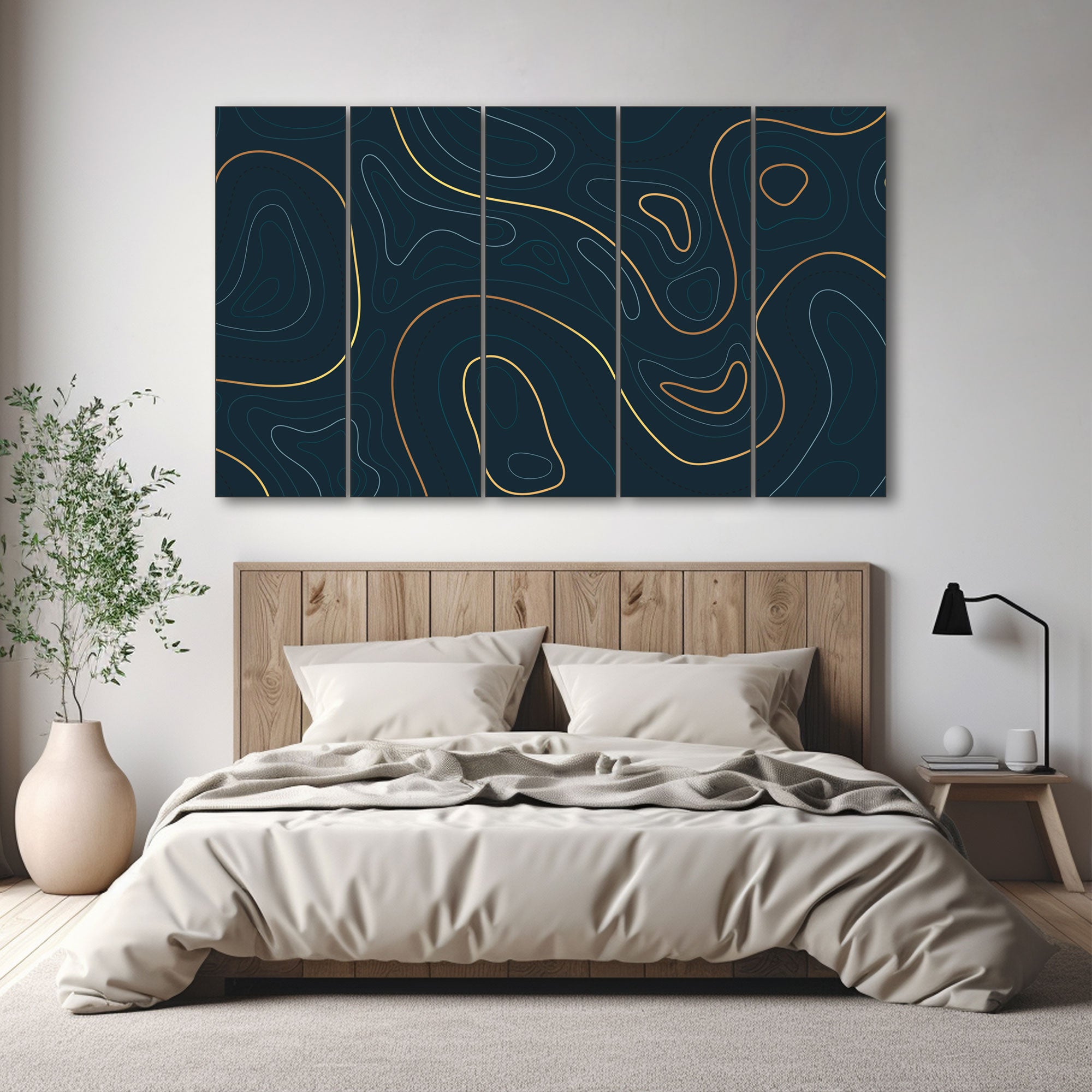 Abstract Art Painting with frame Big Size Wall Art for living room,Bedroom,Drawing room,Hotels