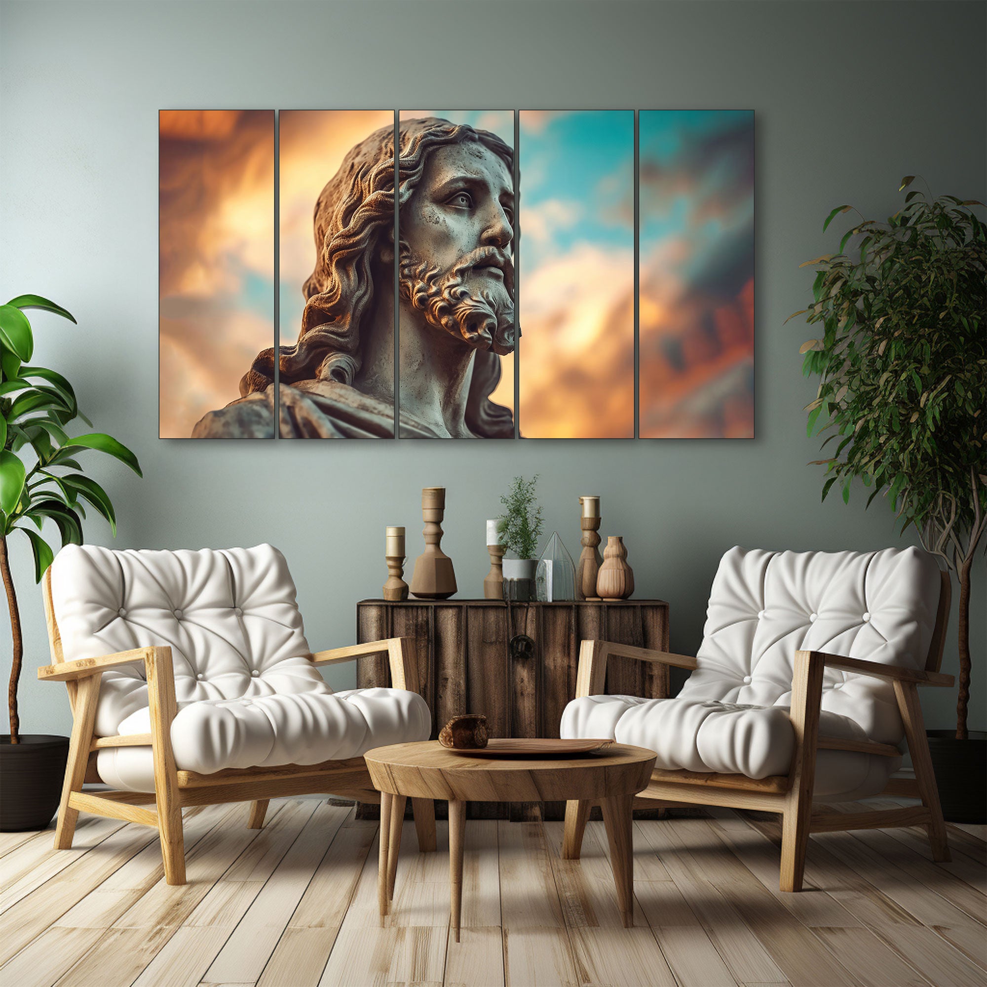 Jesus Painting with frame Big Size Wall Art for living room,Bedroom,Drawing room,Hotels