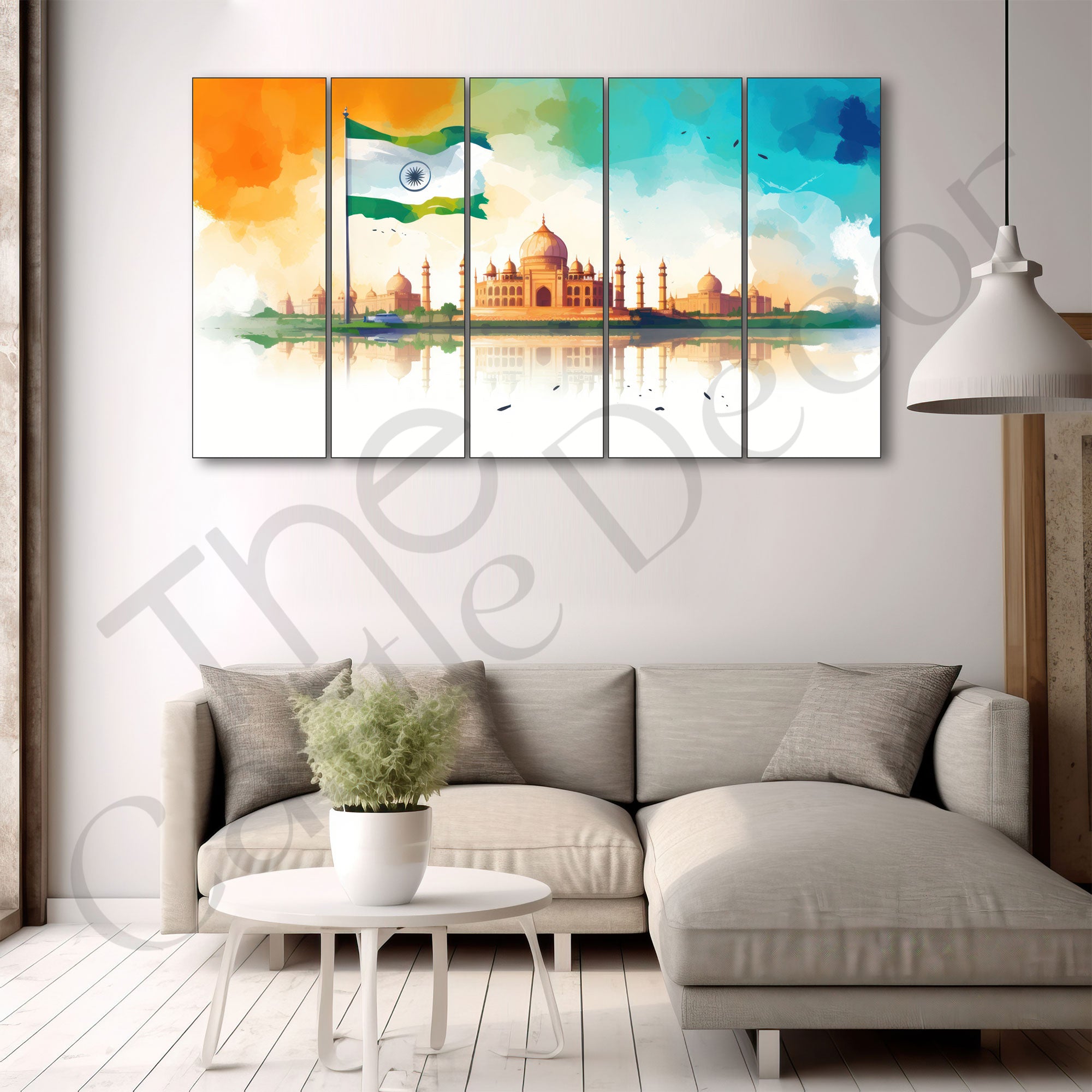 Indian Flag Painting with frame Big Size Wall Art for living room,Bedroom,Drawing room,Hotels