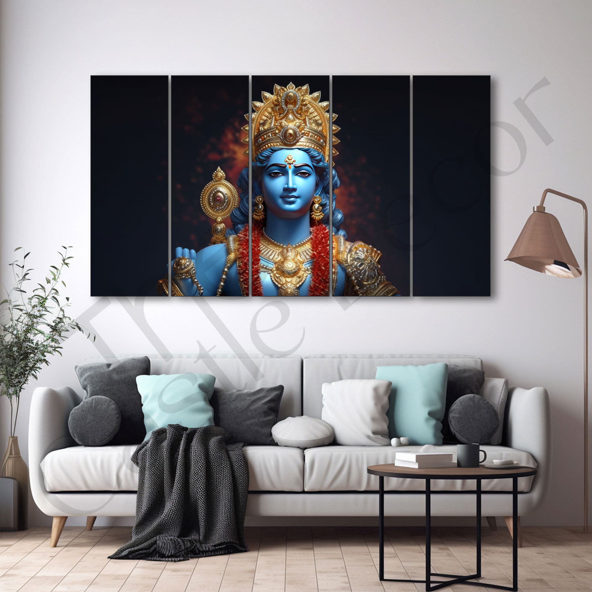 Ram Ji Painting with frame Big Size Wall Art for living room,Bedroom,Drawing room,Hotels
