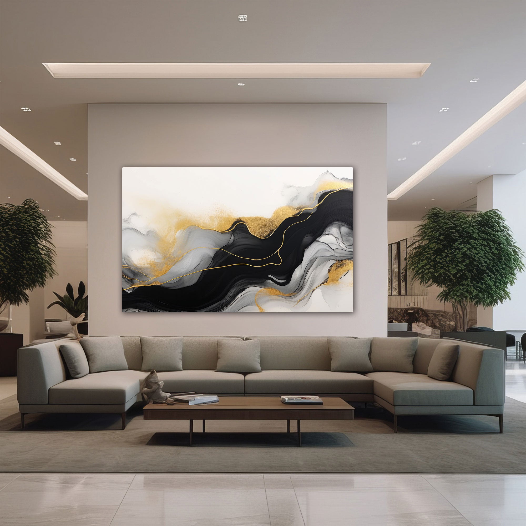 MarbleAbstract Canvas painting with frame Big Size Wall Art for living room,Bedroom,Drawing room,Hotels