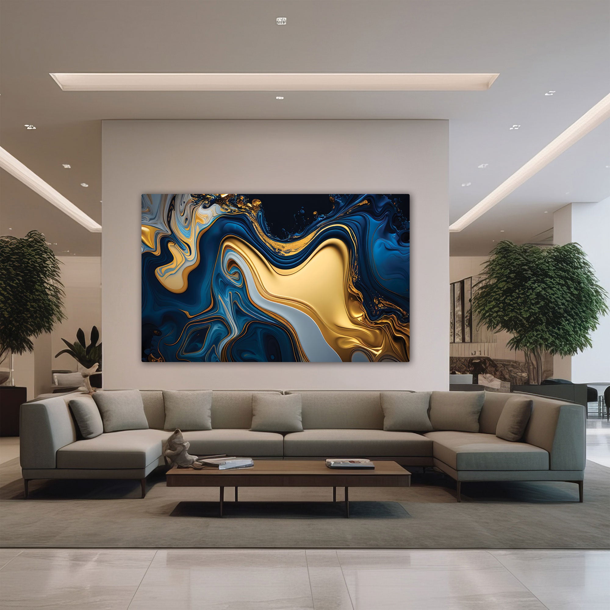 MarbleAbstract Canvas painting with frame Big Size Wall Art for living room,Bedroom,Drawing room,Hotels
