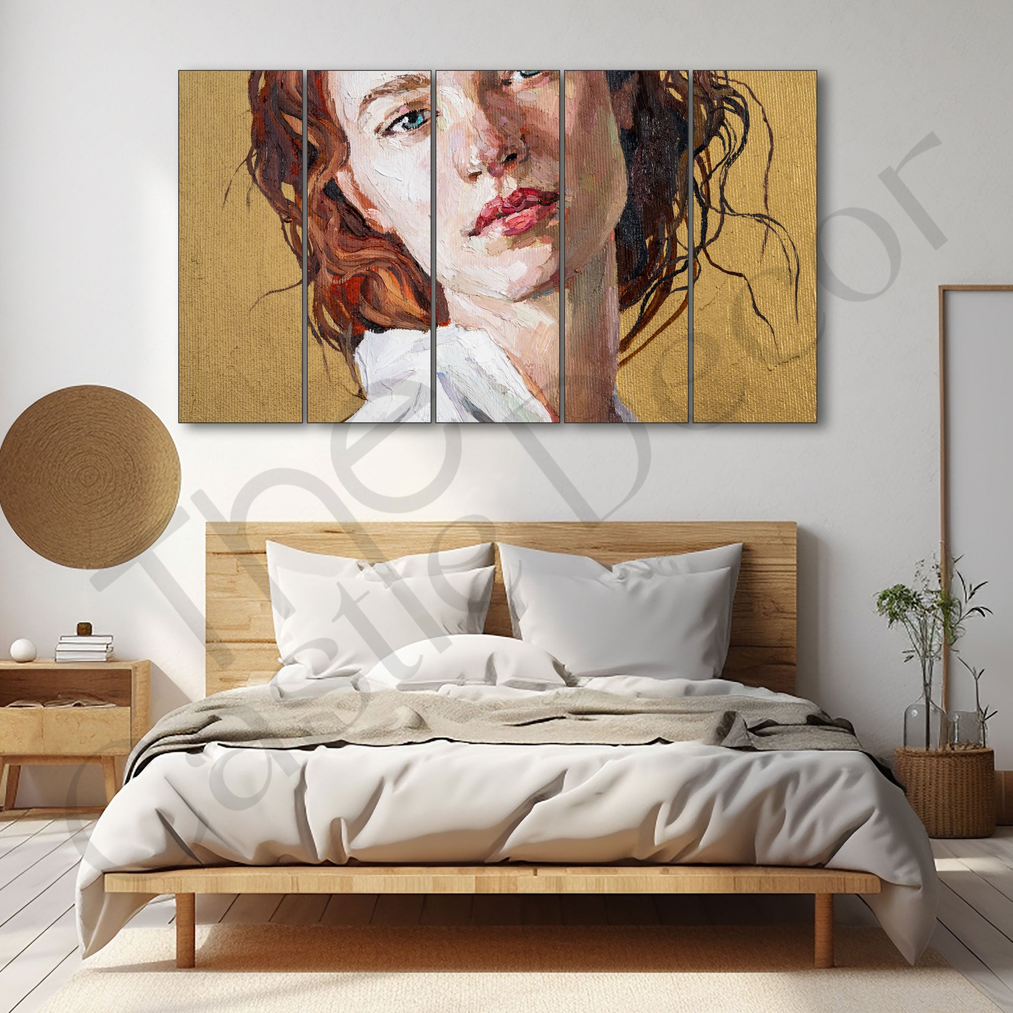 Woman Abstract Painting with frame Big Size Wall Art for living room,Bedroom,Drawing room,Hotels