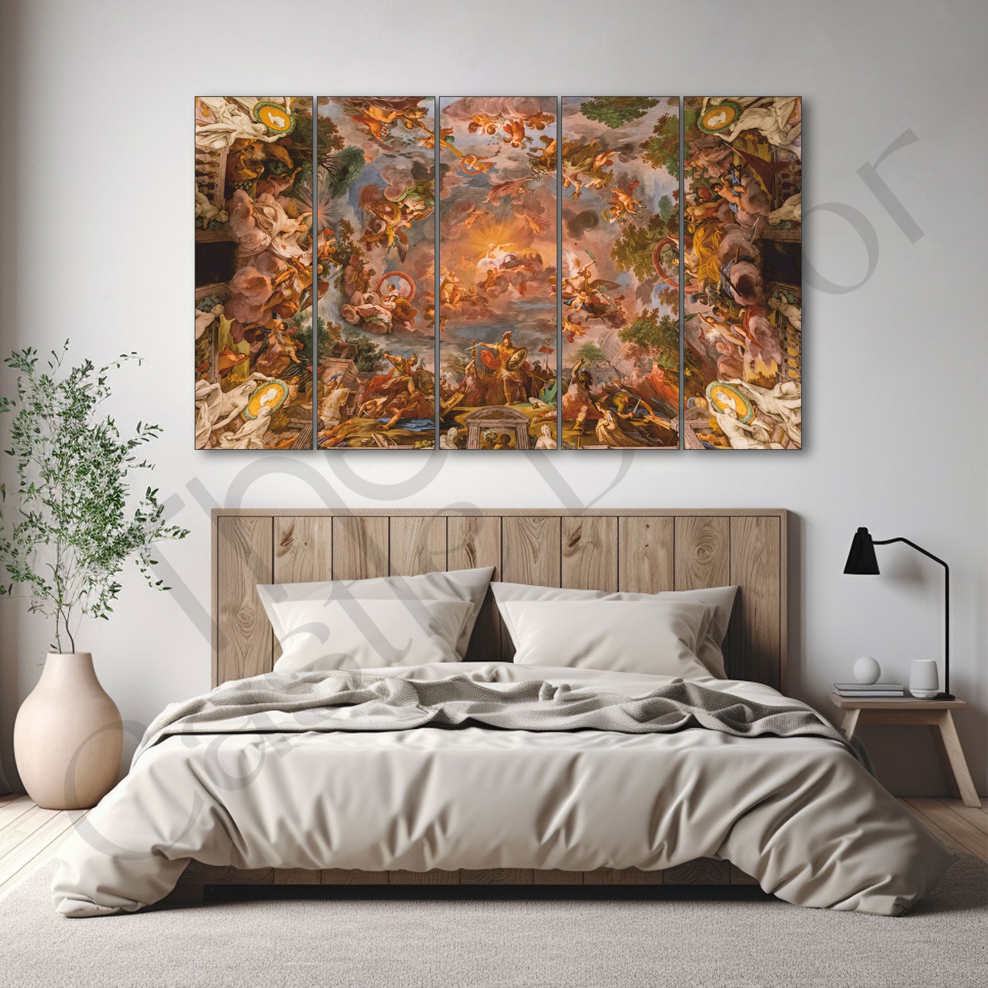 Pietro Da Cortona Painting with frame Big Size Wall Art for living room,Bedroom,Drawing room,Hotels