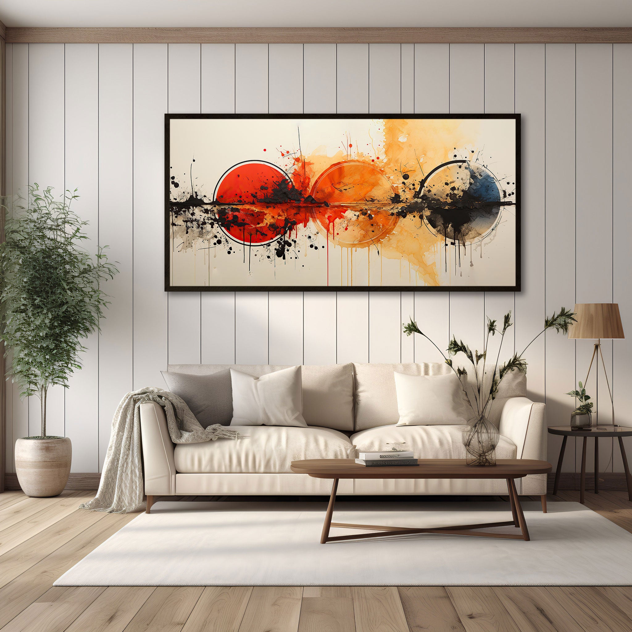 Abstract Canvas painting with frame Big Size Wall Art for living room,Bedroom,Drawing room,Hotels