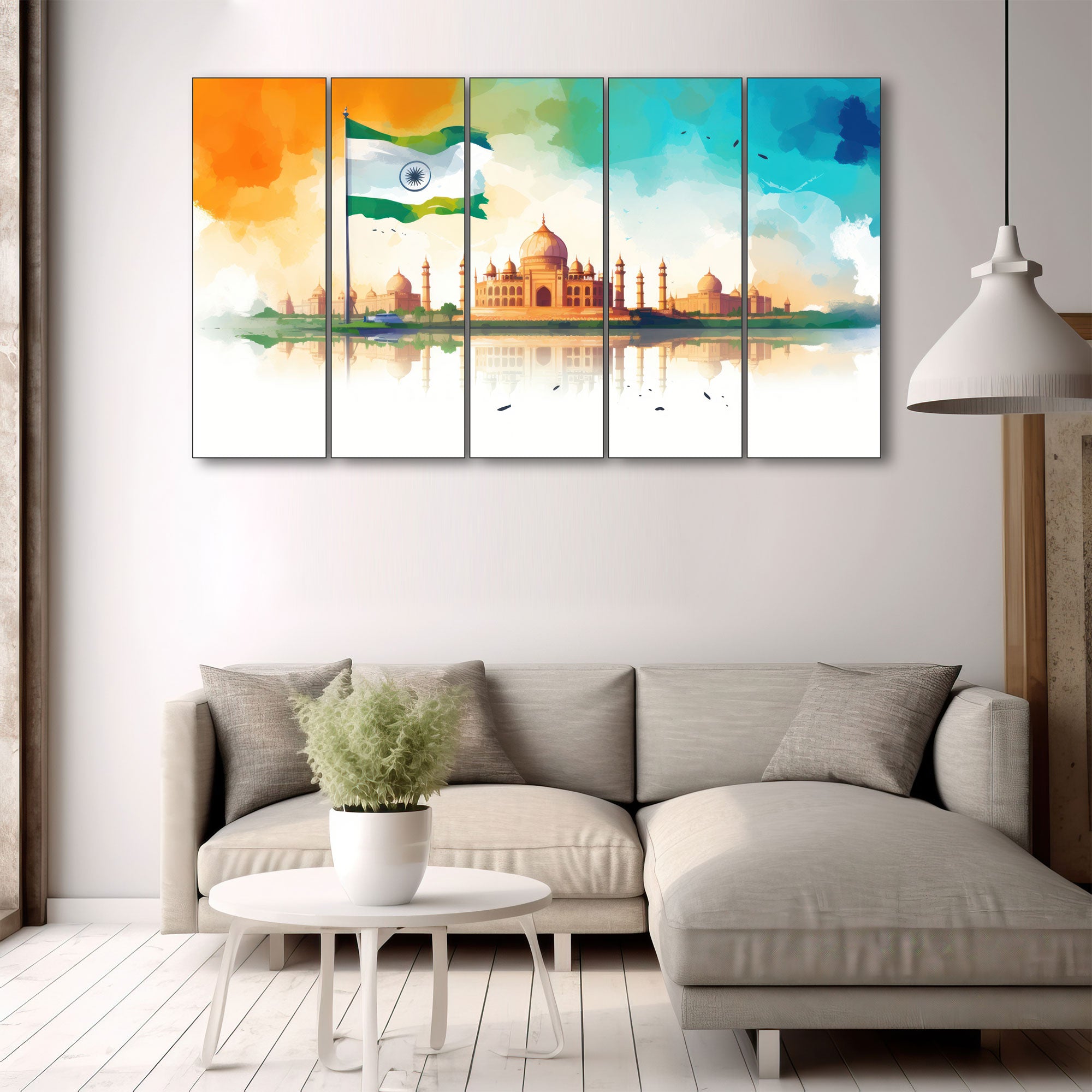 Ashoka chakra Painting with frame Big Size Wall Art for living room,Bedroom,Drawing room,Hotels