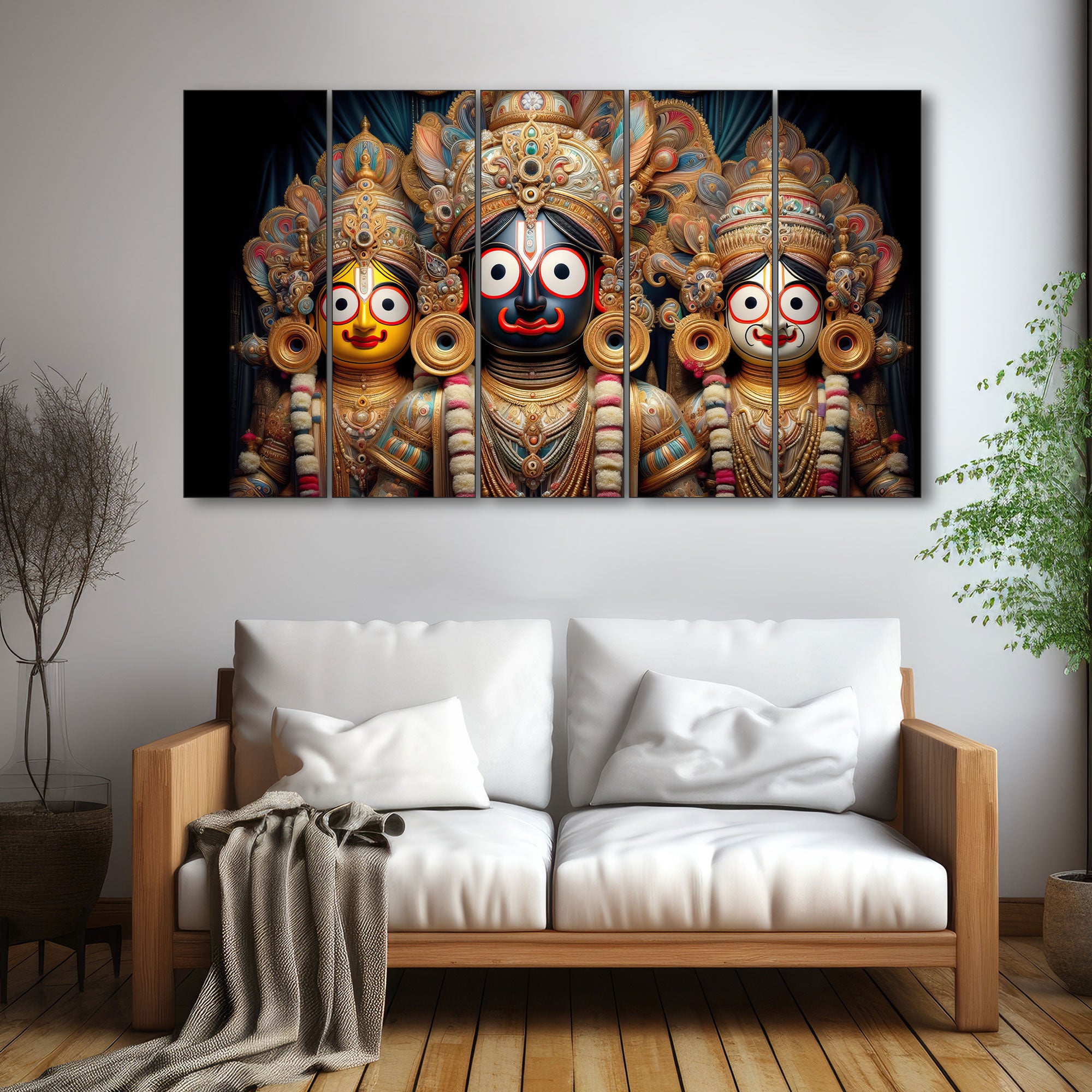 Shri Jagannath Painting with frame Big Size Wall Art for living room,Bedroom,Drawing room,Hotels