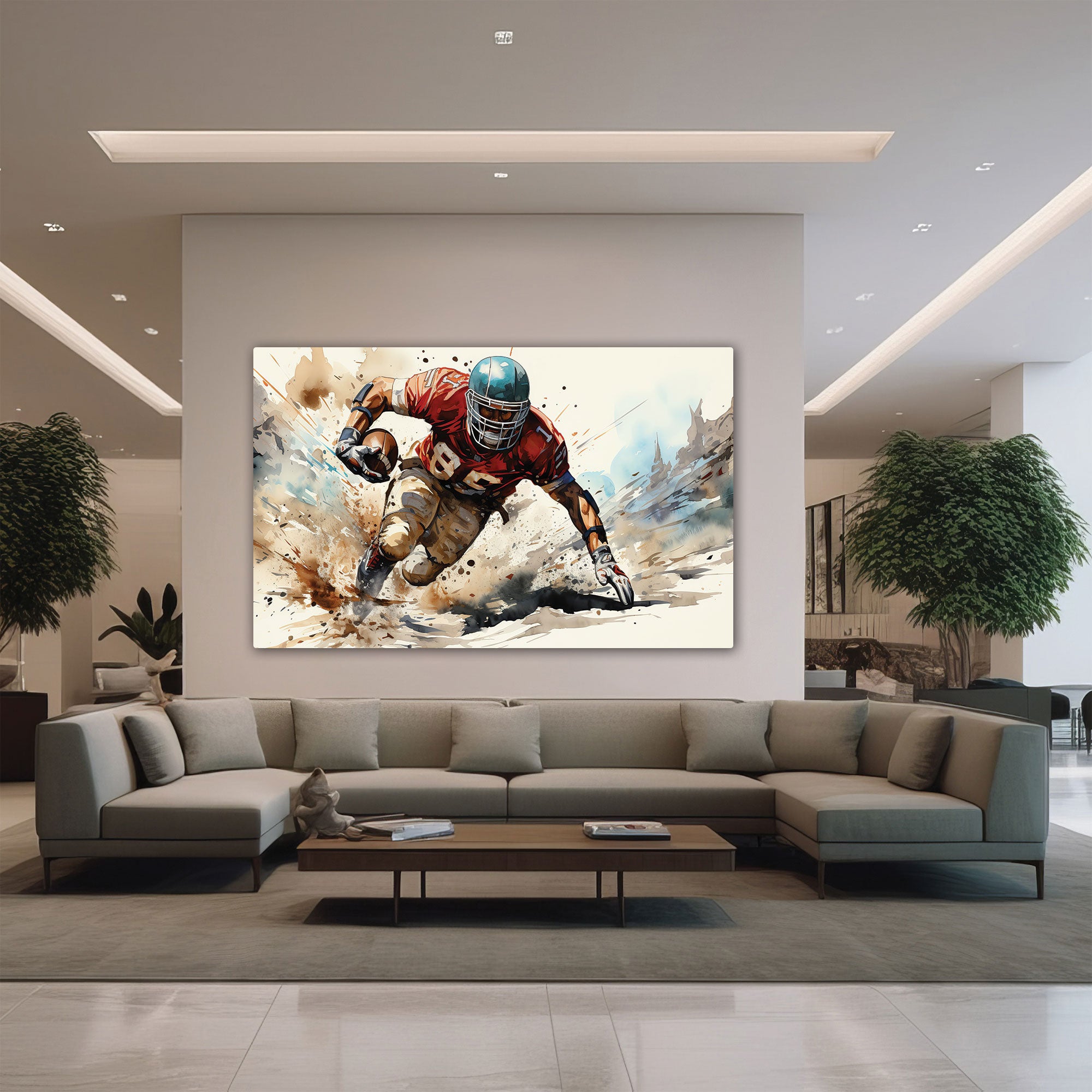Rugby Canvas painting with frame Big Size Wall Art for living room,Bedroom,Drawing room,Hotels