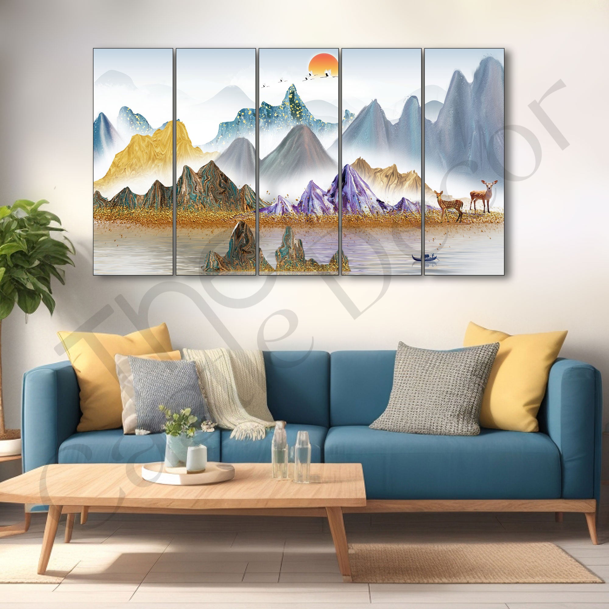 Nature Painting with frame Big Size Wall Art for living room,Bedroom,Drawing room,Hotels