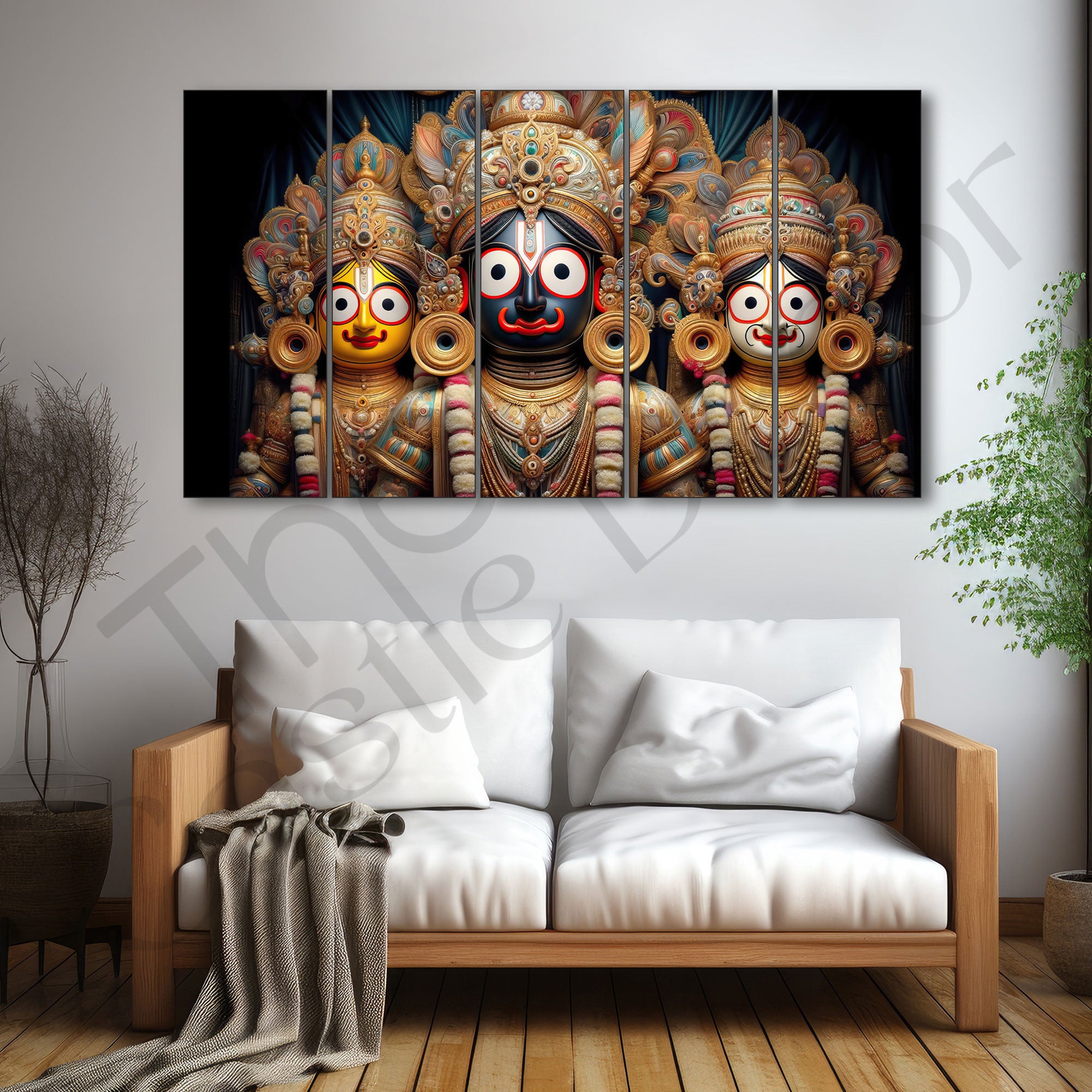 Shri Jagannath Painting with frame Big Size Wall Art for living room,Bedroom,Drawing room,Hotels