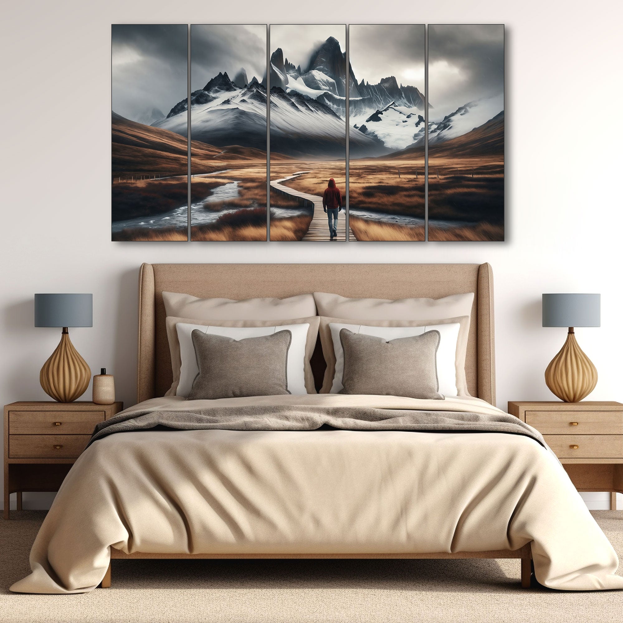 Nature Painting with frame Big Size Wall Art for living room,Bedroom,Drawing room,Hotels 27x48"