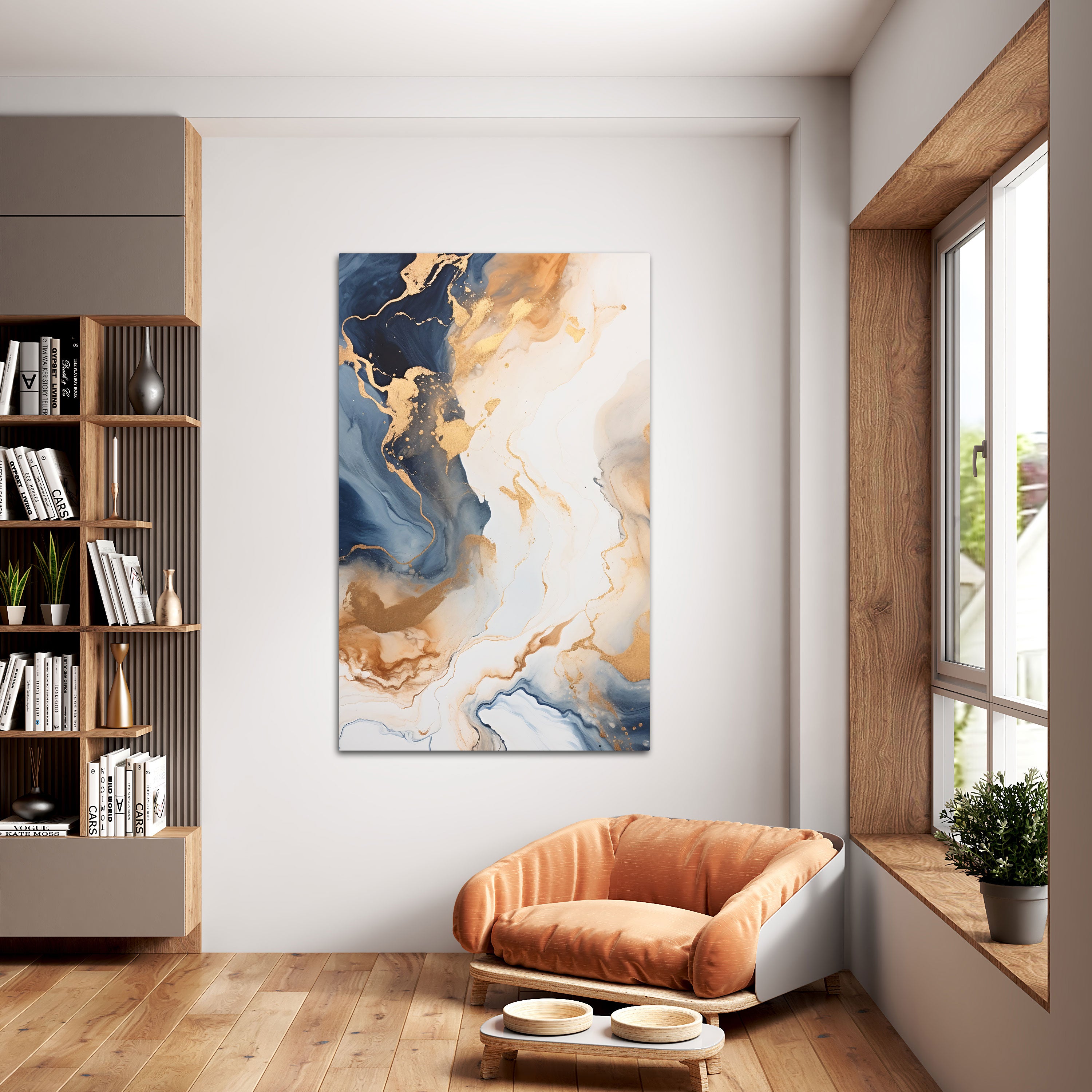 MarbleAbstract Canvas painting with frame Big Size Wall Art for living room,Bedroom,Drawing room,Hotels