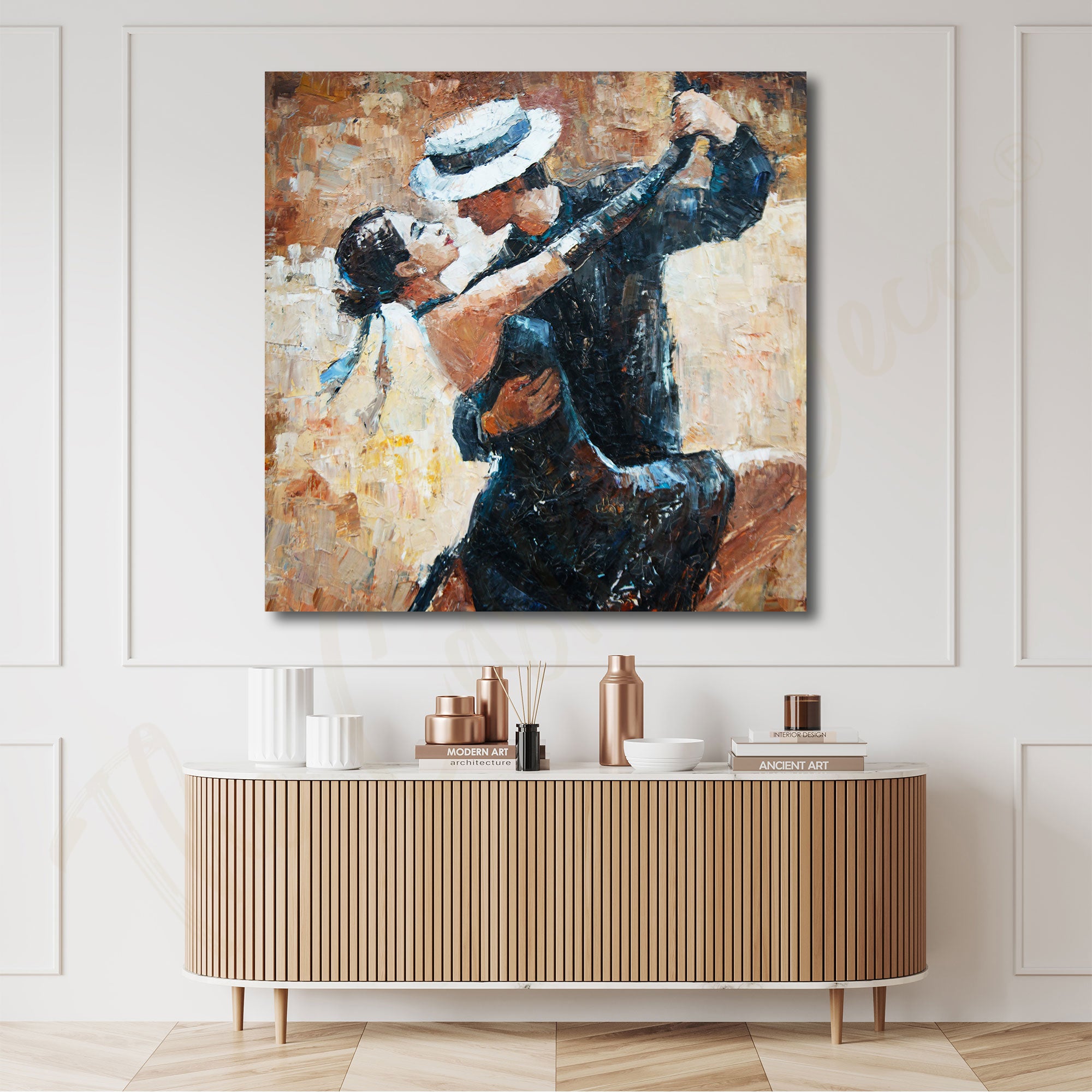 Abstract dance painting with frame Big Size Wall Art for living room,Bedroom,Drawing room,Hotels