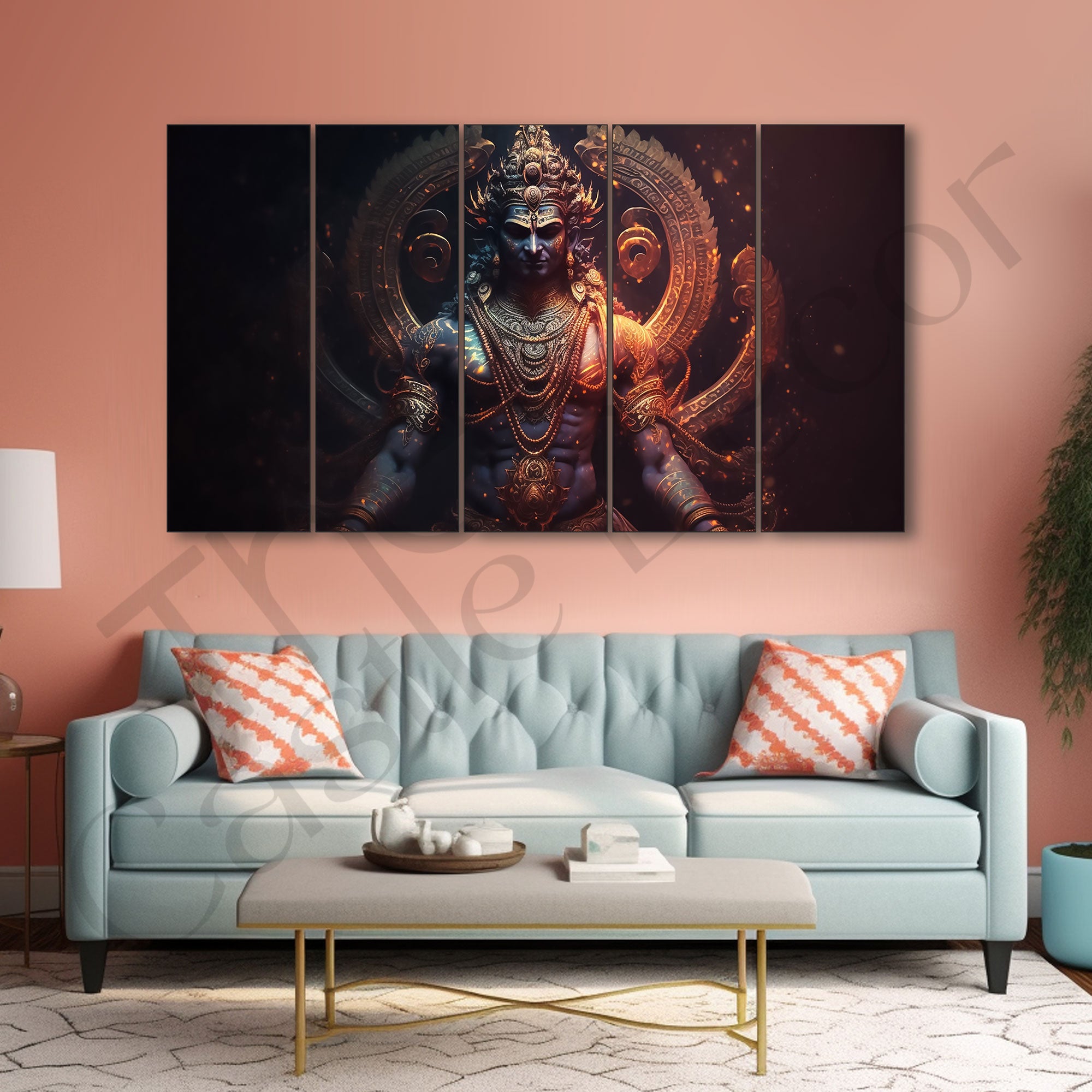 Lord Shiva Painting with frame Big Size Wall Art for living room,Bedroom,Drawing room,Hotels