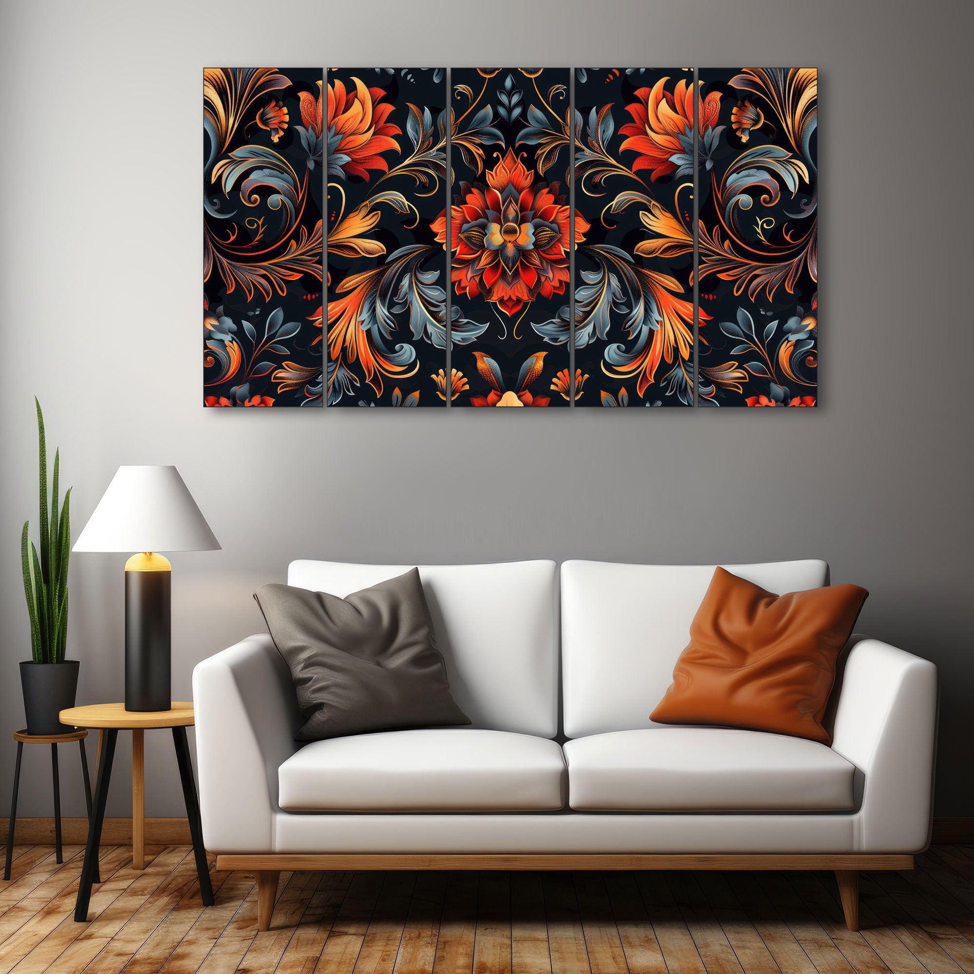 Flower Painting with frame Big Size Wall Art for living room,Bedroom,Drawing room,Hotels