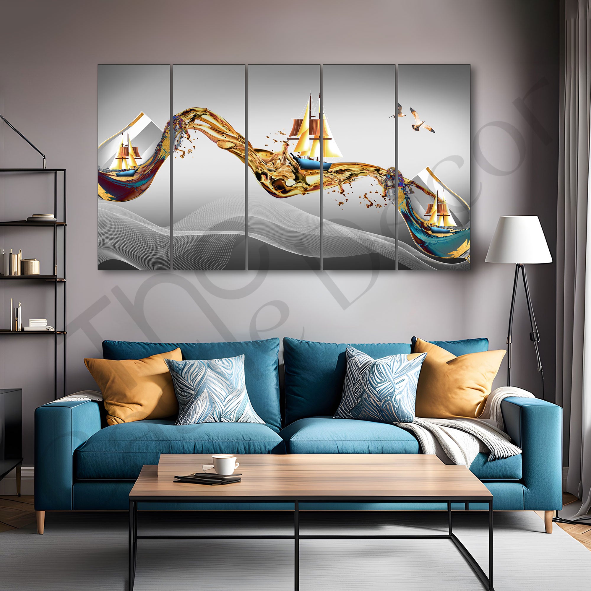Abstract Painting with frame Big Size Wall Art for living room,Bedroom,Drawing room,Hotels