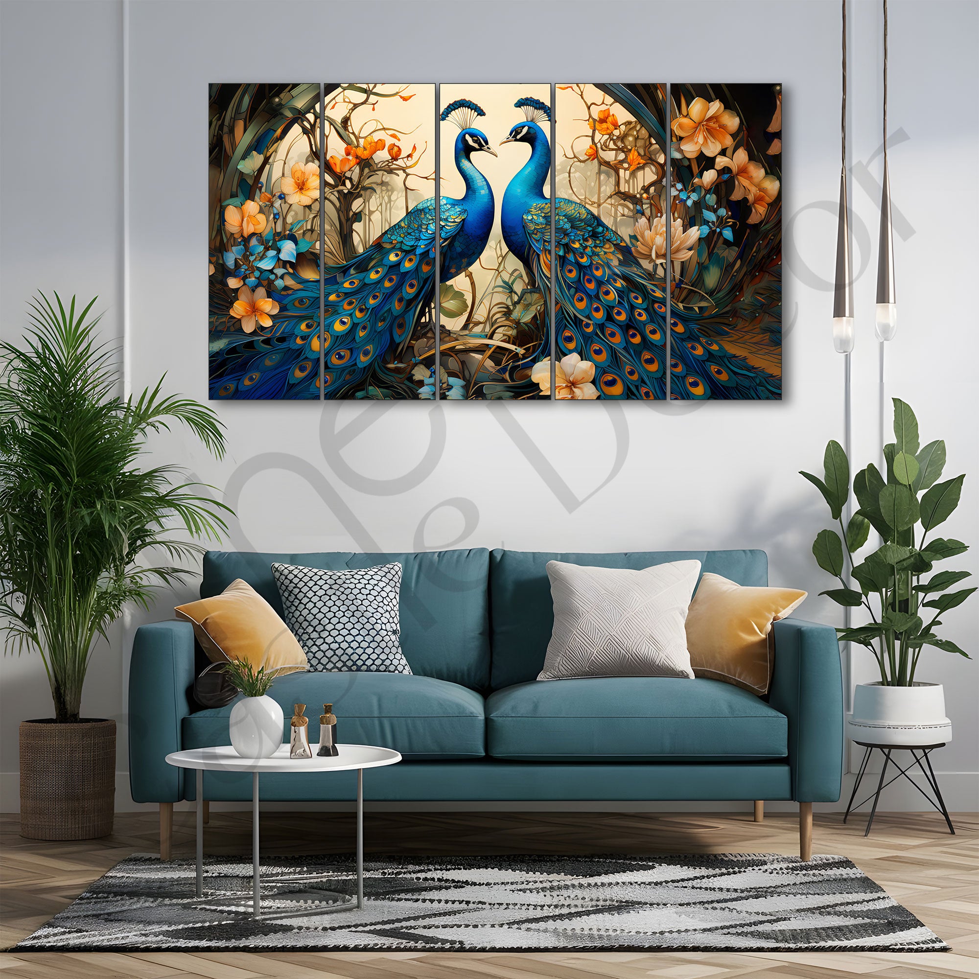 Birds Painting with frame Big Size Wall Art for living room,Bedroom,Drawing room,Hotels