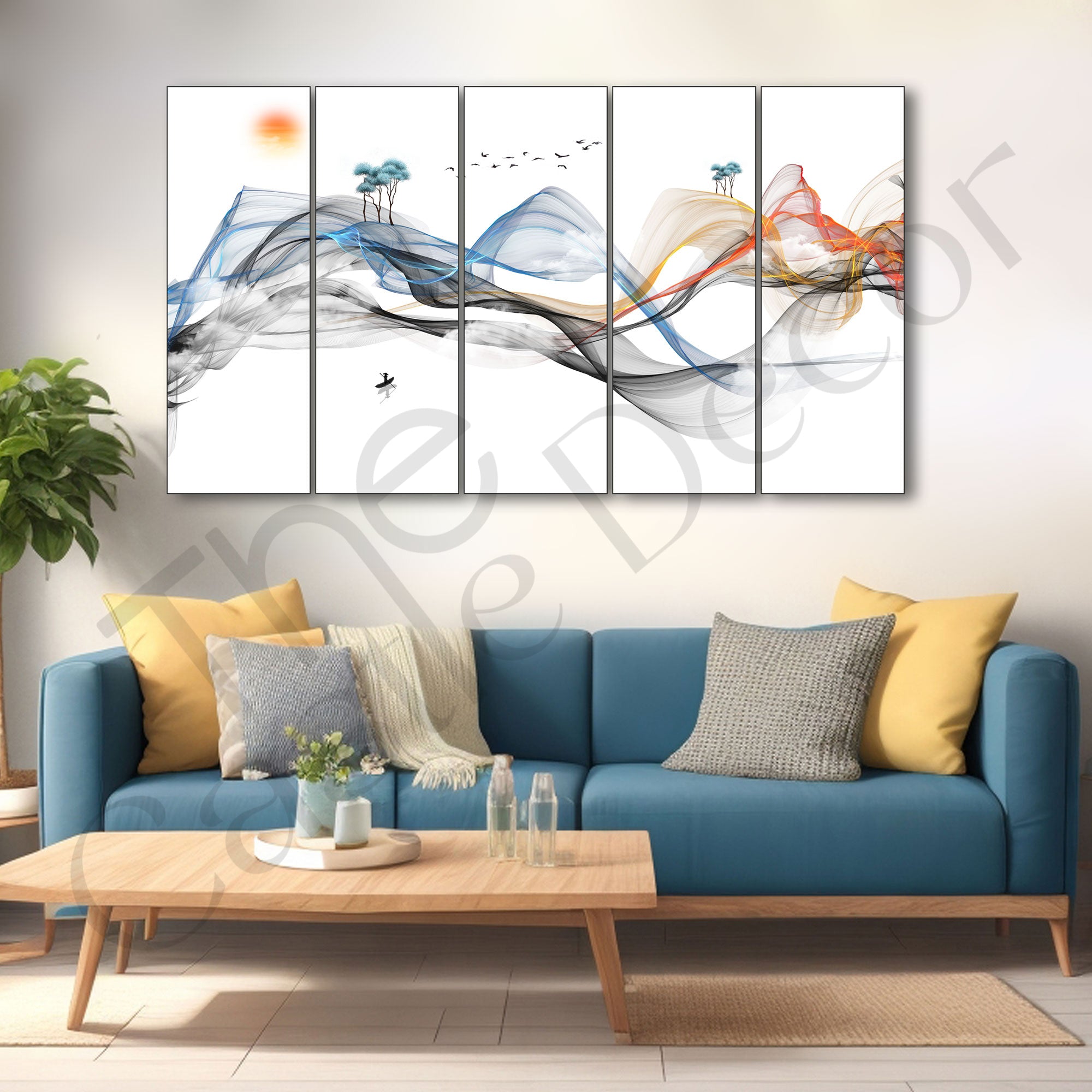 Nature Painting with frame Big Size Wall Art for living room,Bedroom,Drawing room,Hotels