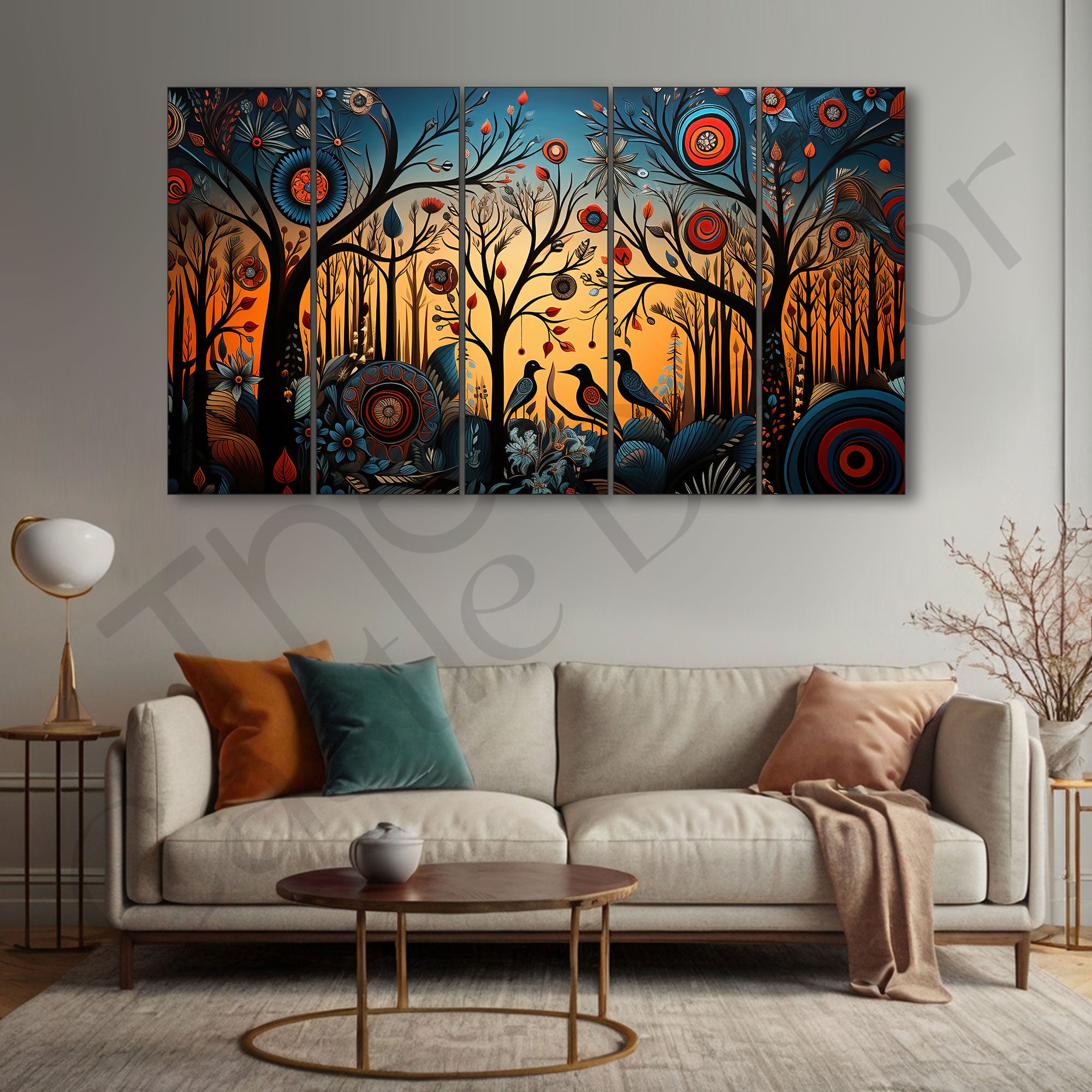 Birds Painting with frame Big Size Wall Art for living room,Bedroom,Drawing room,Hotels