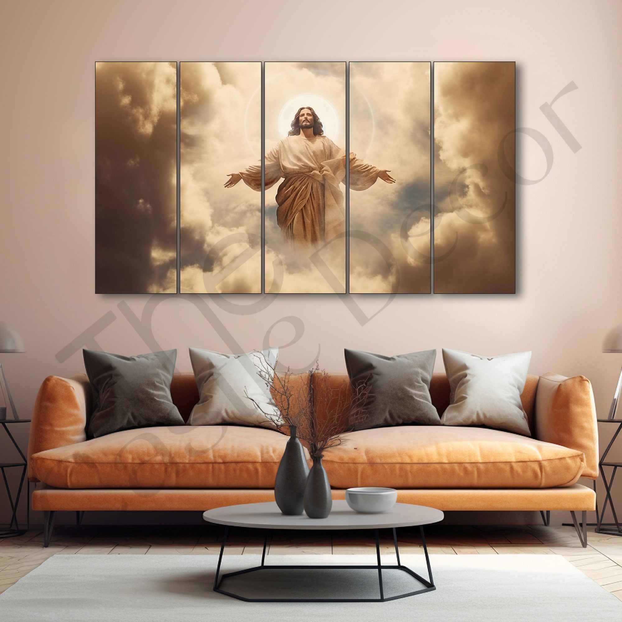 Jesus Painting with frame Big Size Wall Art for living room,Bedroom,Drawing room,Hotels