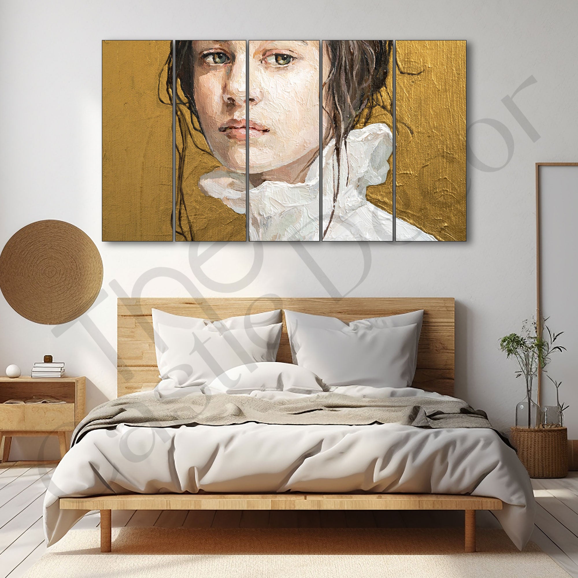 Woman Abstract Painting with frame Big Size Wall Art for living room,Bedroom,Drawing room,Hotels