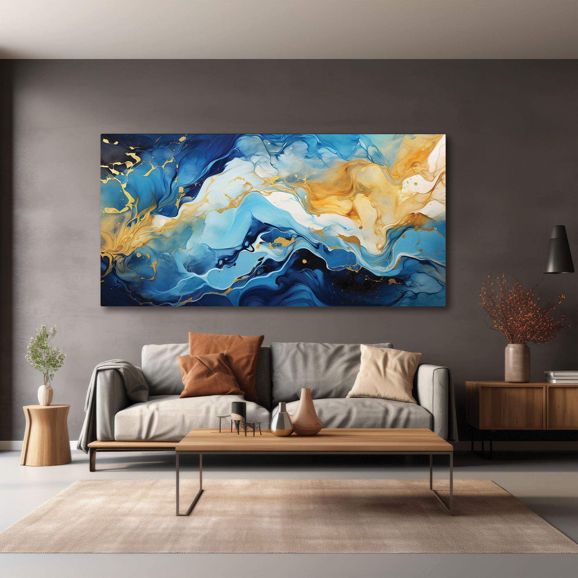MarbleAbstract Canvas painting with frame Big Size Wall Art for living room,Bedroom,Drawing room,Hotels