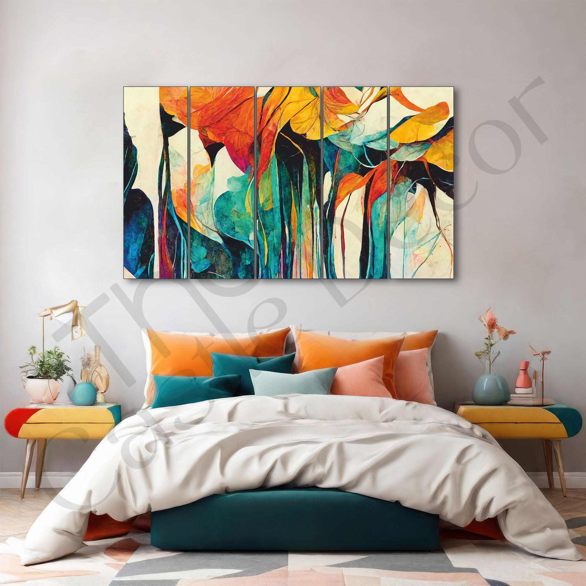 Abstract Art Painting with frame Big Size Wall Art for living room,Bedroom,Drawing room,Hotels