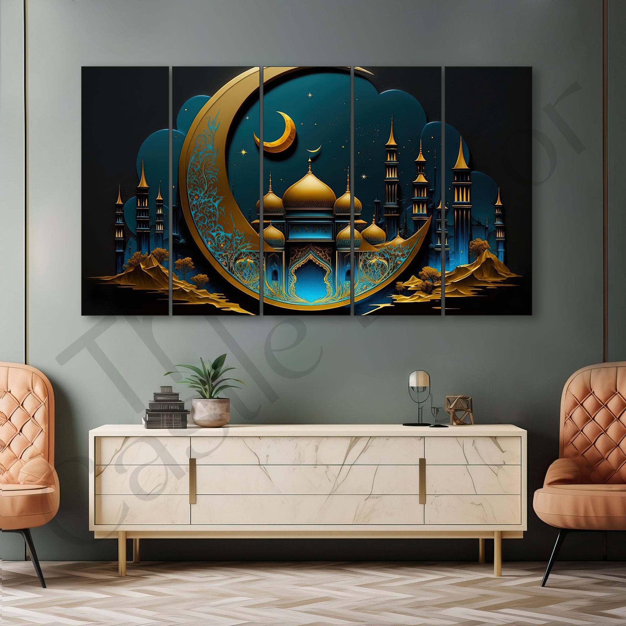 Islamic Painting with frame Big Size Wall Art for living room,Bedroom,Drawing room,Hotels