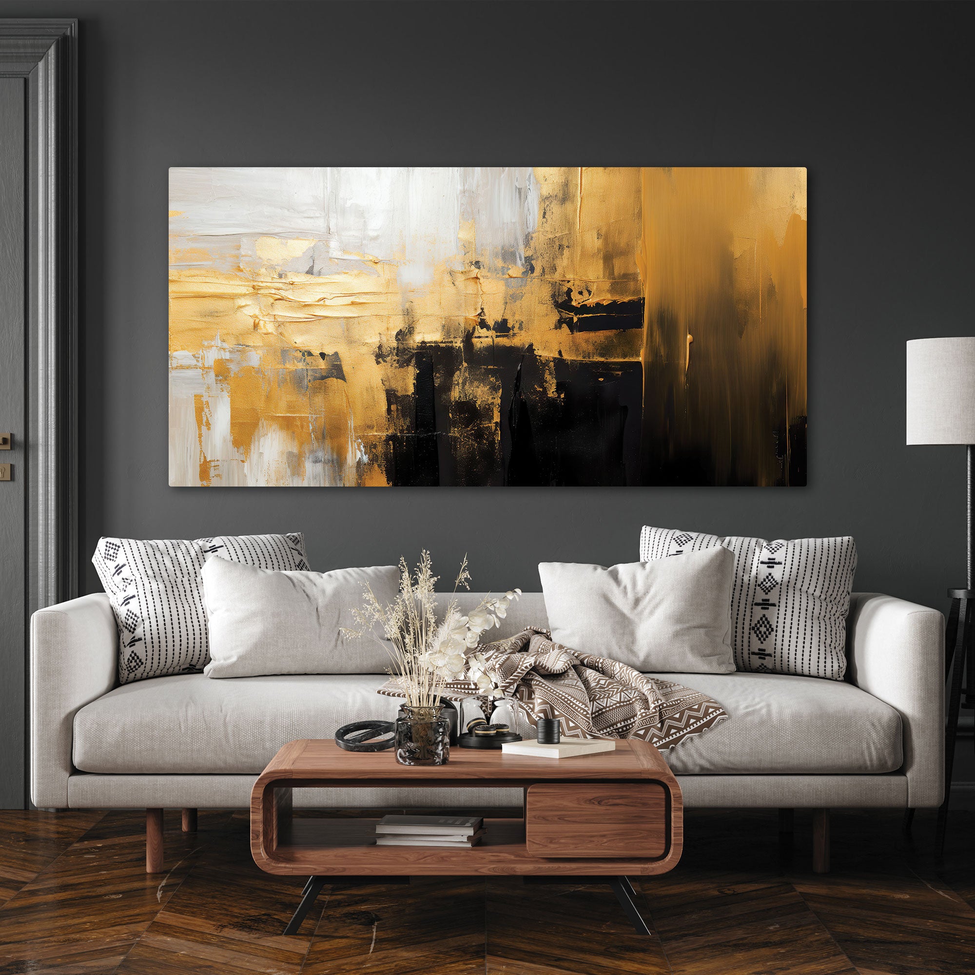 Abstract Canvas painting with frame Big Size Wall Art for living room,Bedroom,Drawing room,Hotels