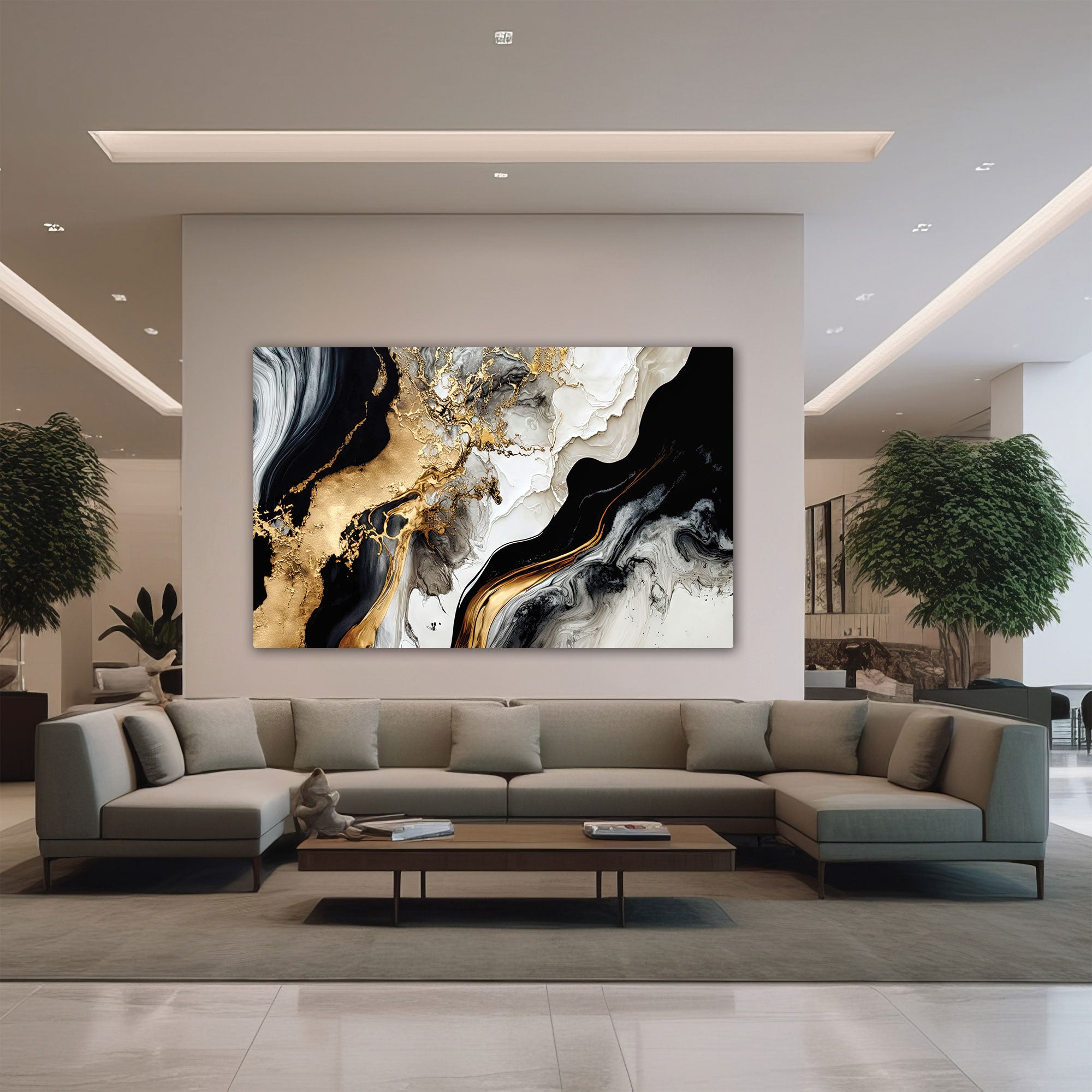MarbleAbstract Canvas painting with frame Big Size Wall Art for living room,Bedroom,Drawing room,Hotels