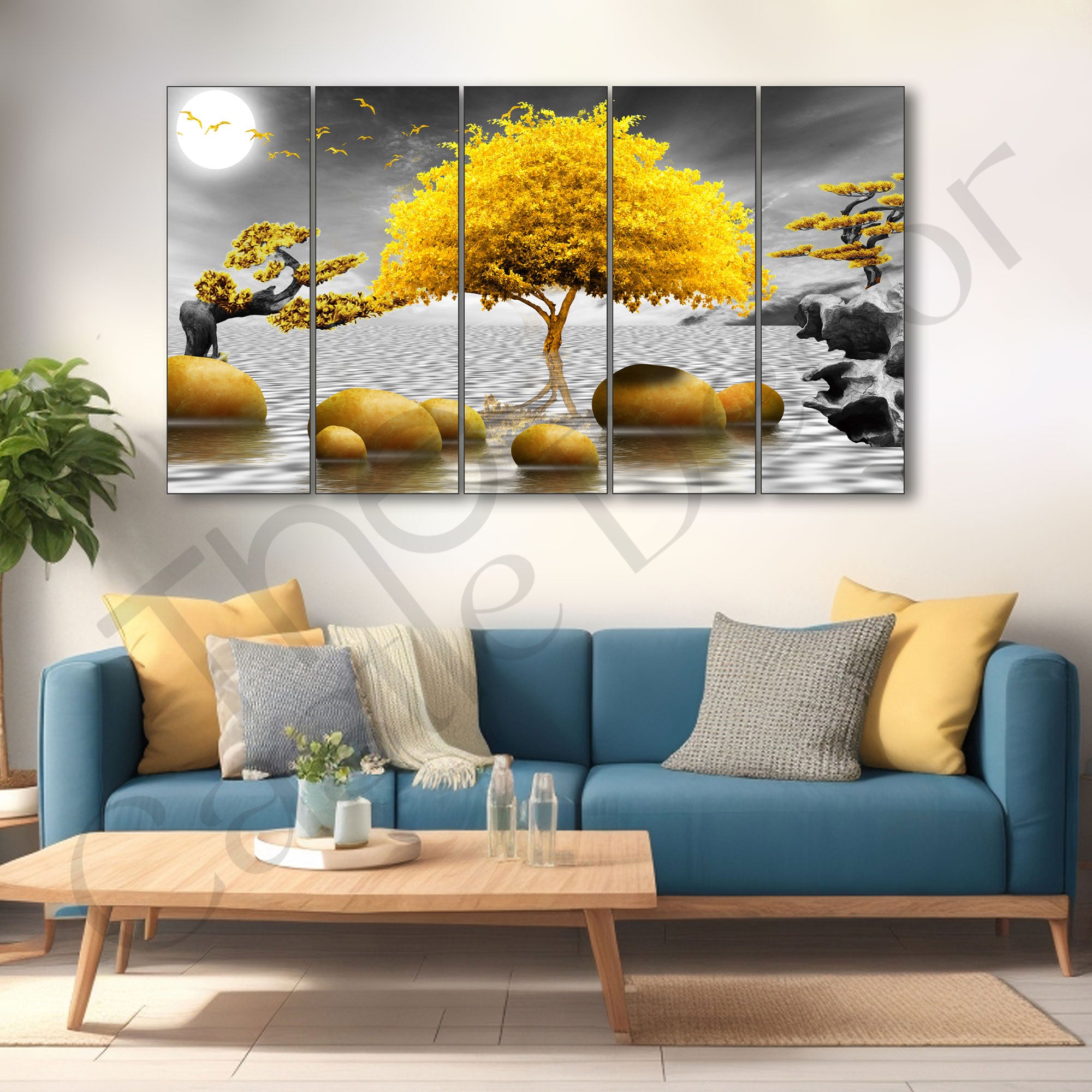 Nature Painting with frame Big Size Wall Art for living room,Bedroom,Drawing room,Hotels