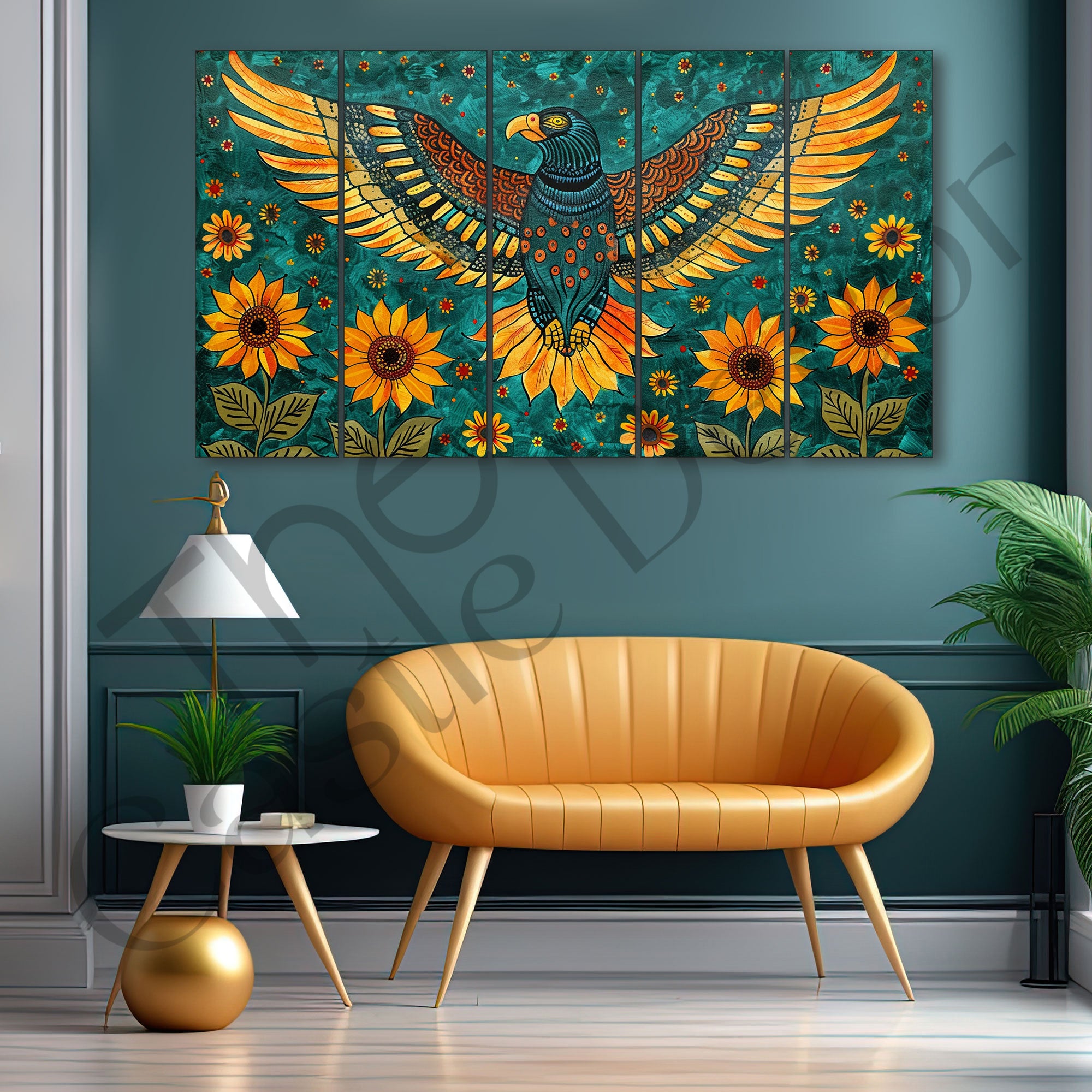 Birds Painting with frame Big Size Wall Art for living room,Bedroom,Drawing room,Hotels