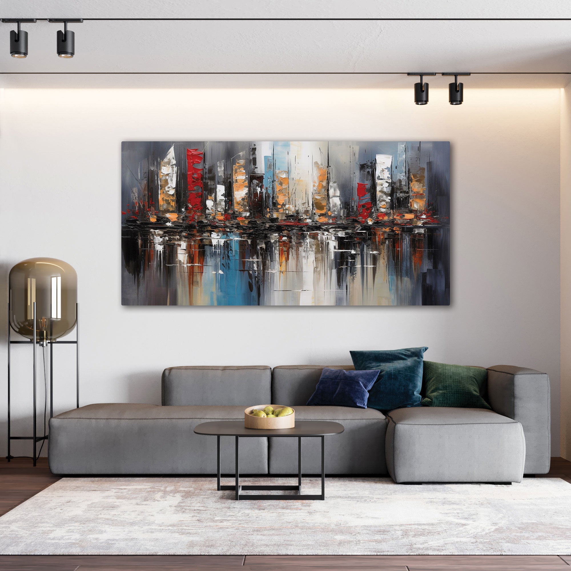 ModernAbstract Canvas painting with frame Big Size Wall Art for living room,Bedroom,Drawing room,Hotels