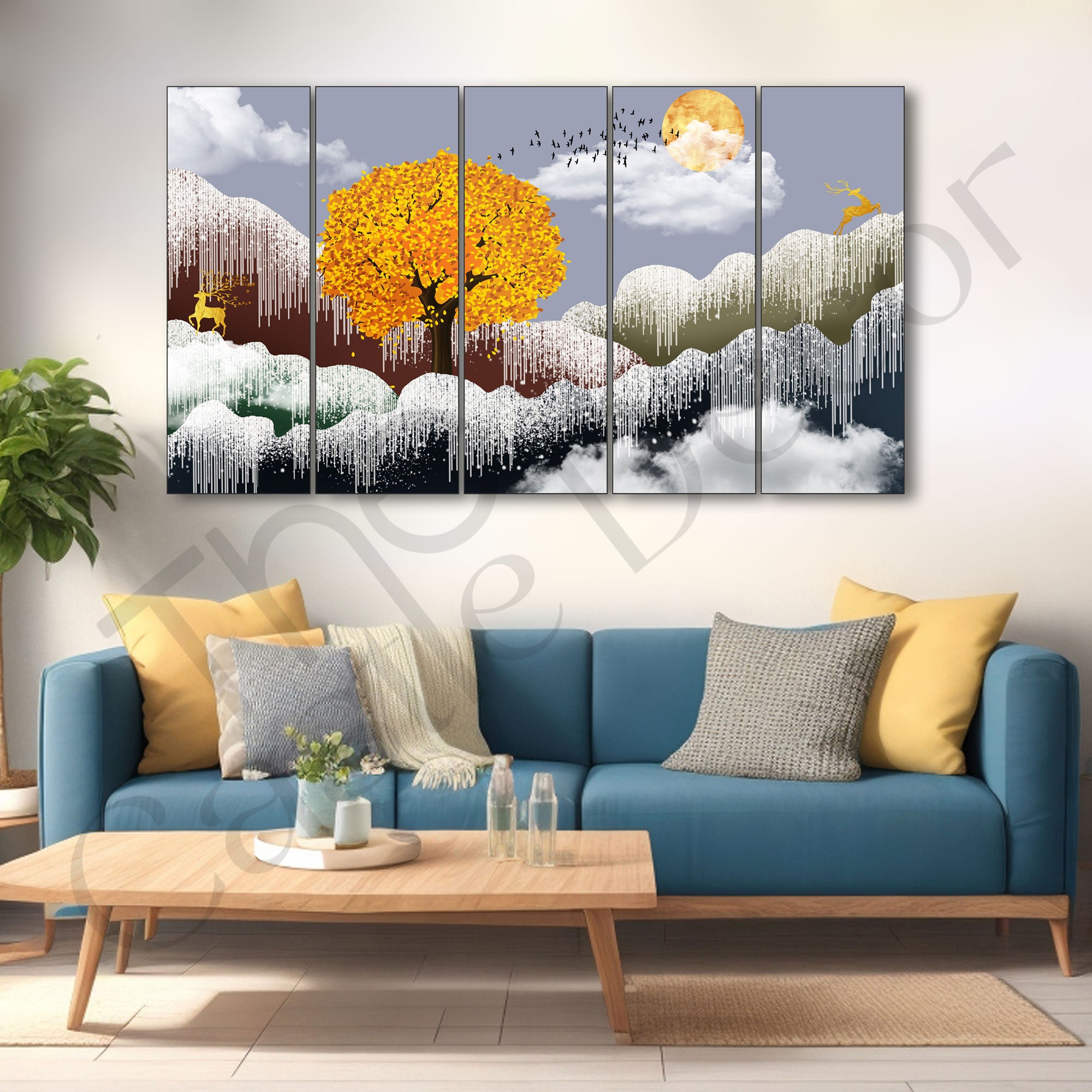 Nature Painting with frame Big Size Wall Art for living room,Bedroom,Drawing room,Hotels