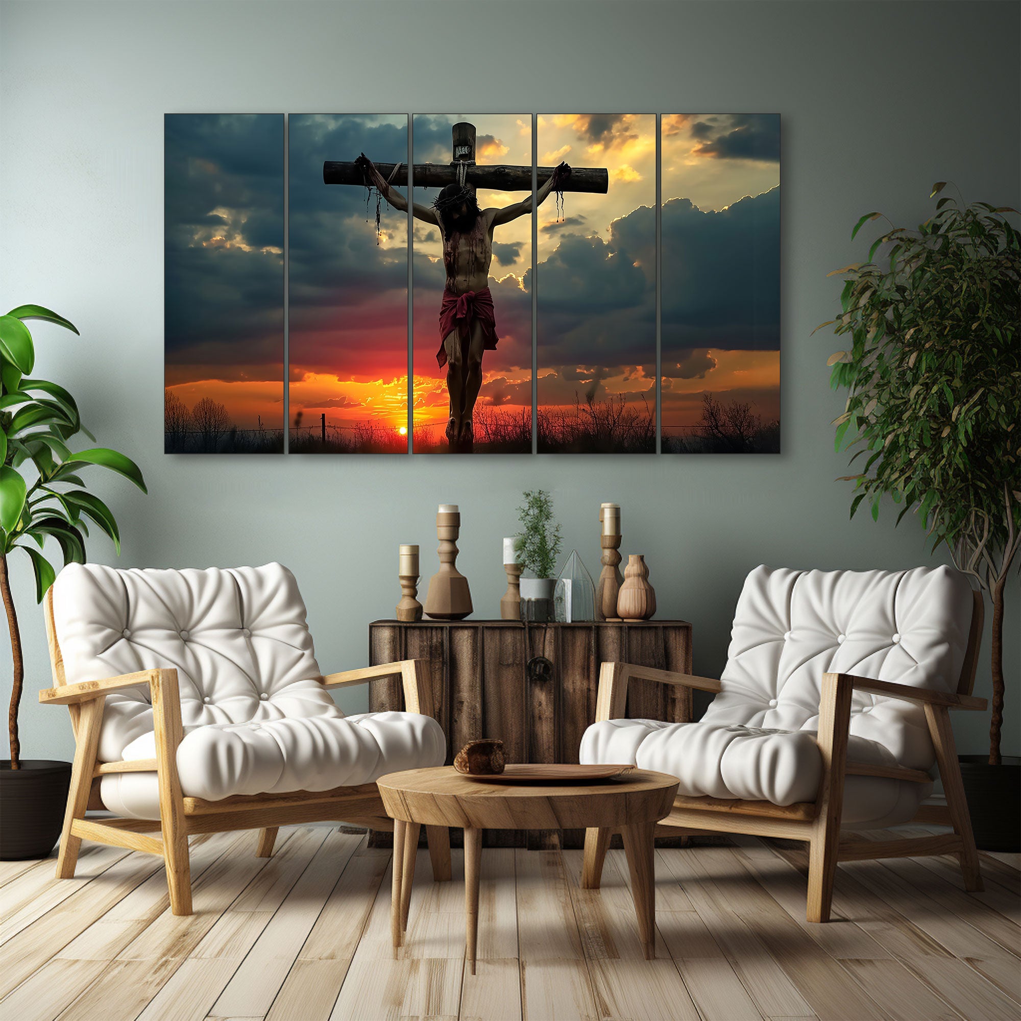 Jesus Painting with frame Big Size Wall Art for living room,Bedroom,Drawing room,Hotels 36x60"