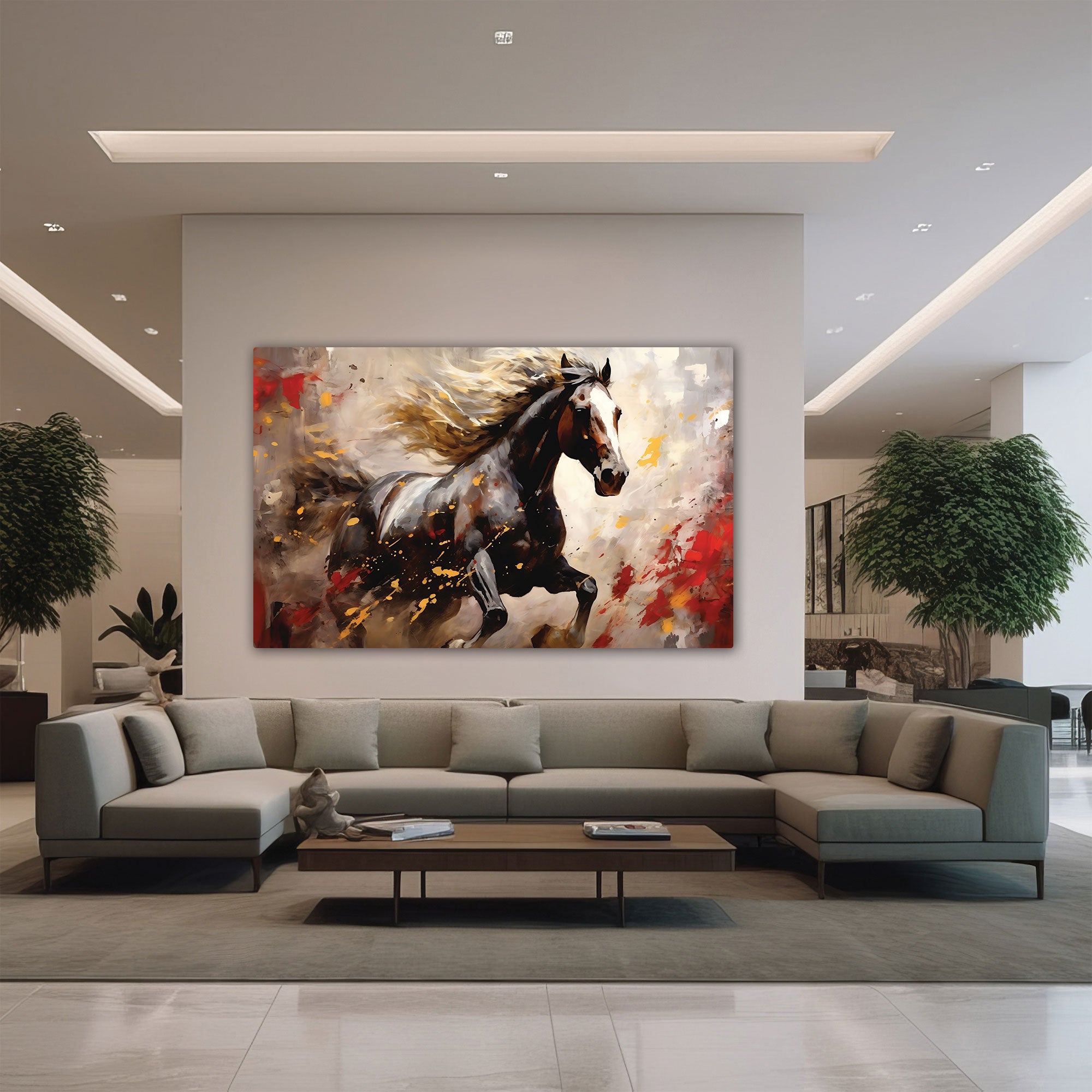 Modern horse Canvas painting Big Size Wall Art for living room,Bedroom,Drawing room,Hotels