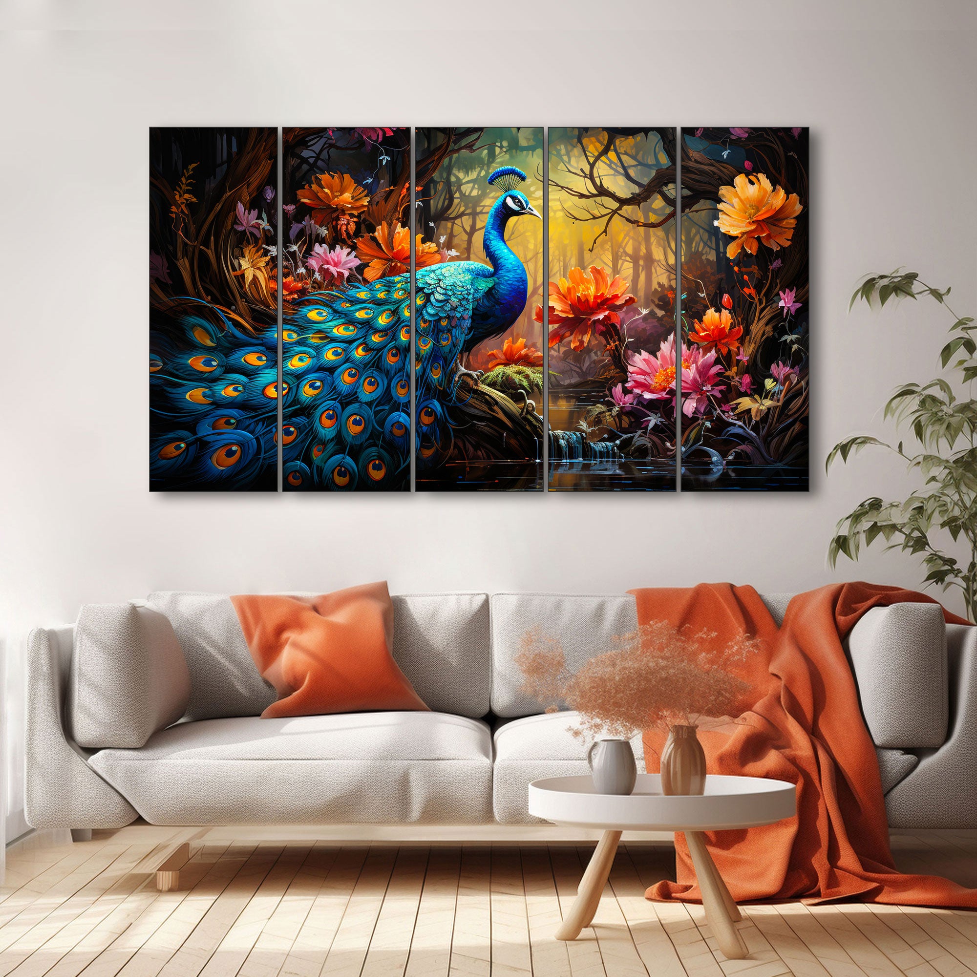 Bird Painting with frame Big Size Wall Art for living room,Bedroom,Drawing room,Hotels 27X48