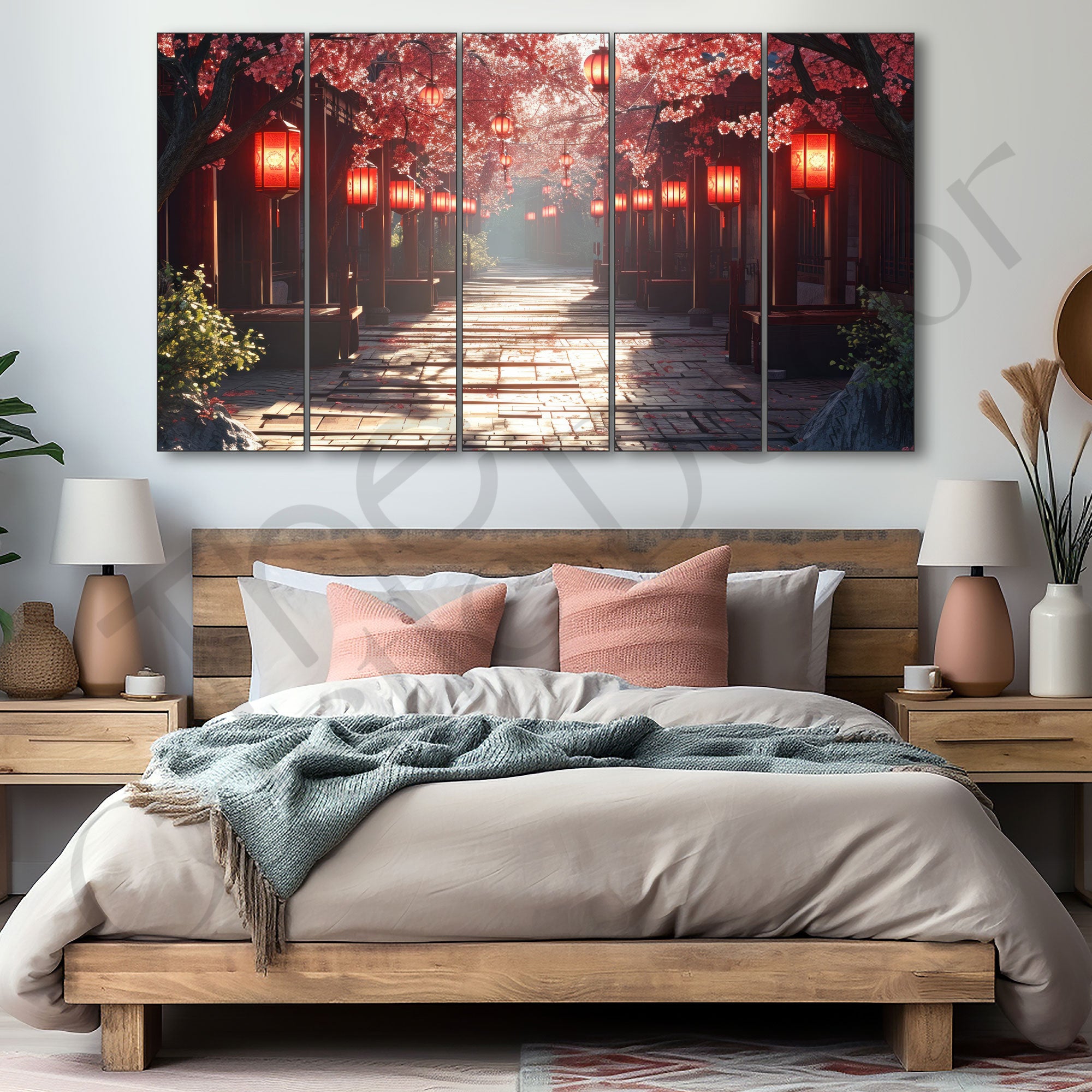 Japanese Painting with frame Big Size Wall Art for living room,Bedroom,Drawing room,Hotels