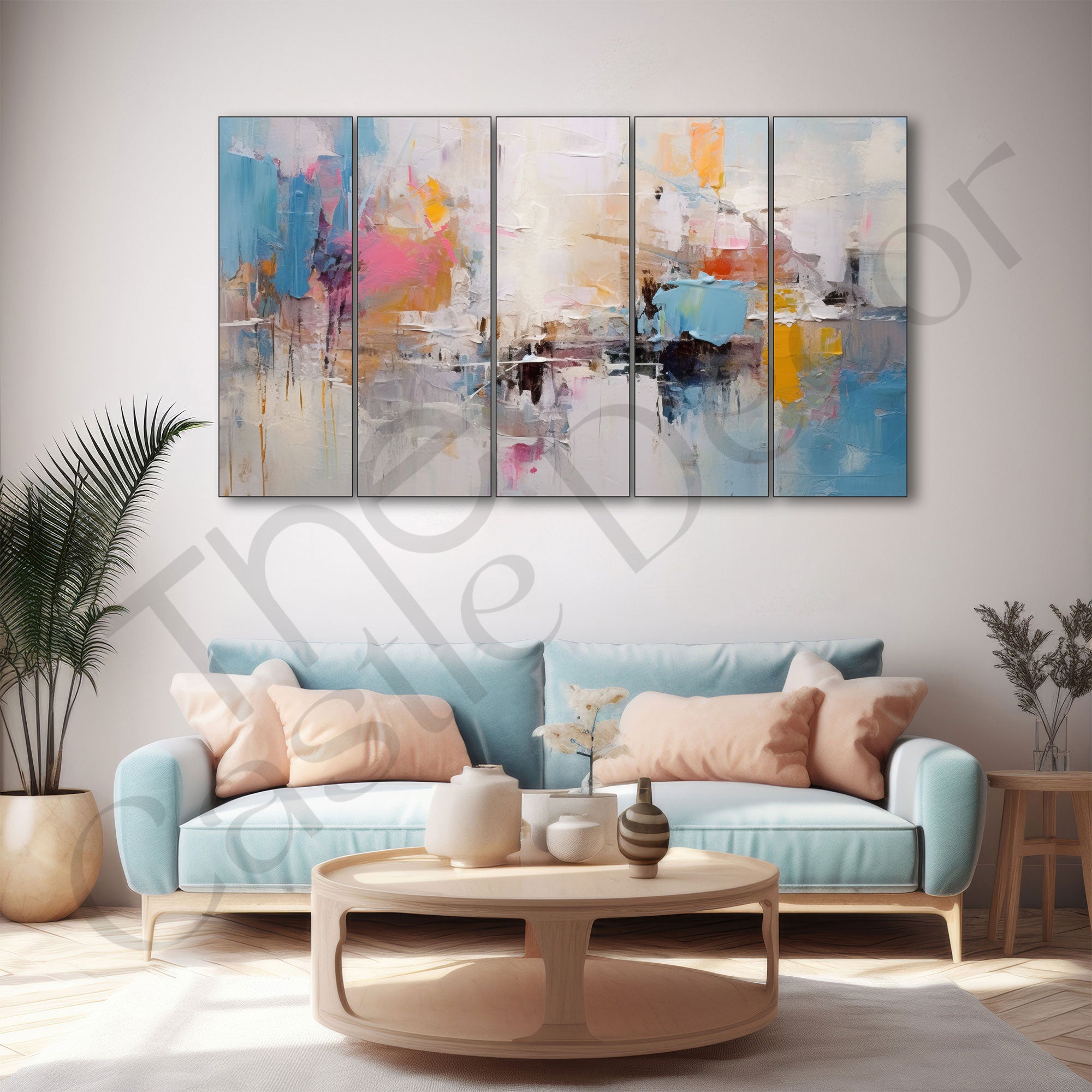 Abstract Painting with frame Big Size Wall Art for living room,Bedroom,Drawing room,Hotels