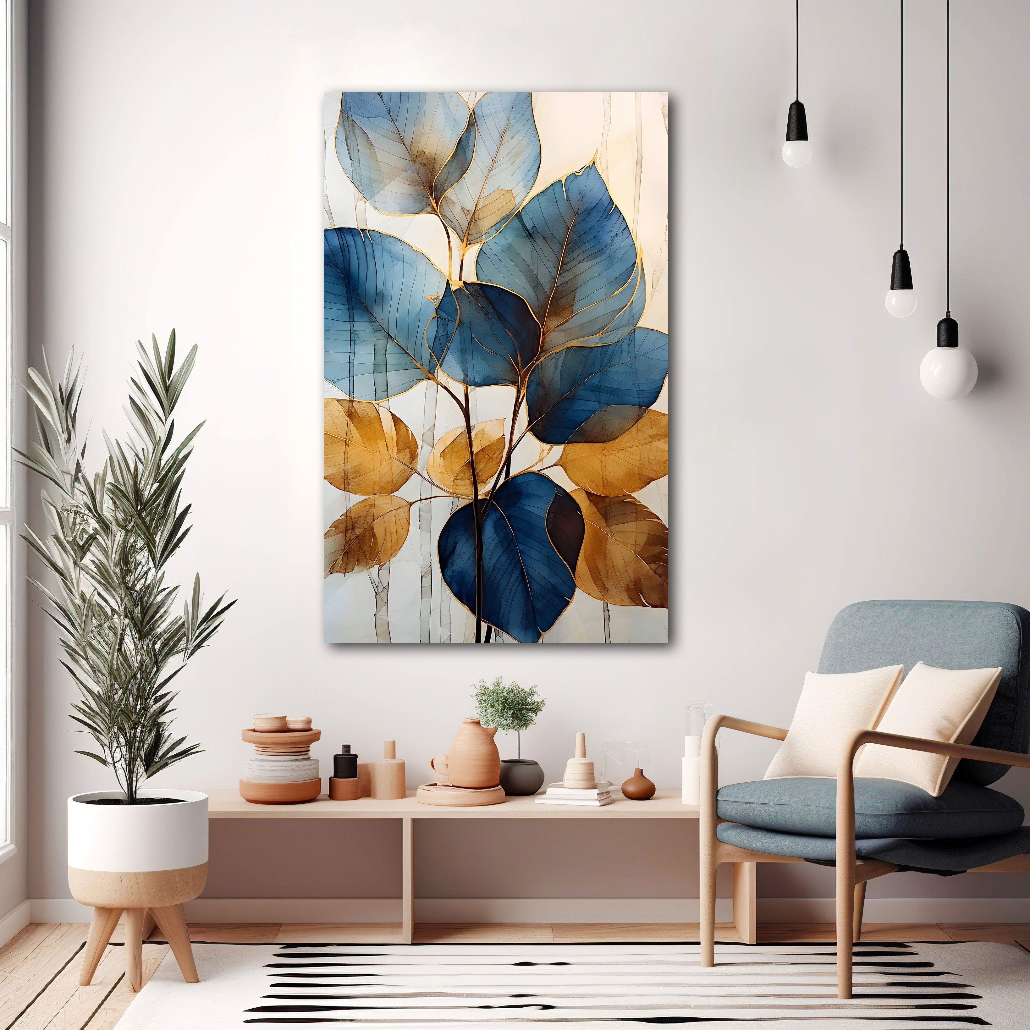 FlowerAbstract Canvas painting with frame Big Size Wall Art for living room,Bedroom,Drawing room,Hotels
