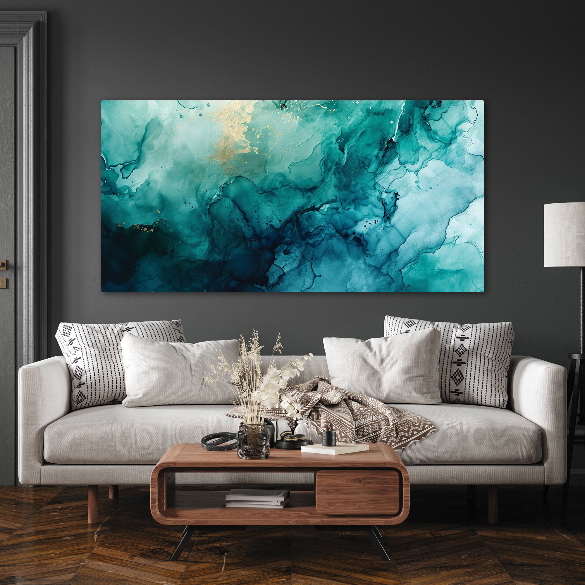MarbleAbstract Canvas painting Big Size Wall Art for living room,Bedroom,Drawing room,Hotels