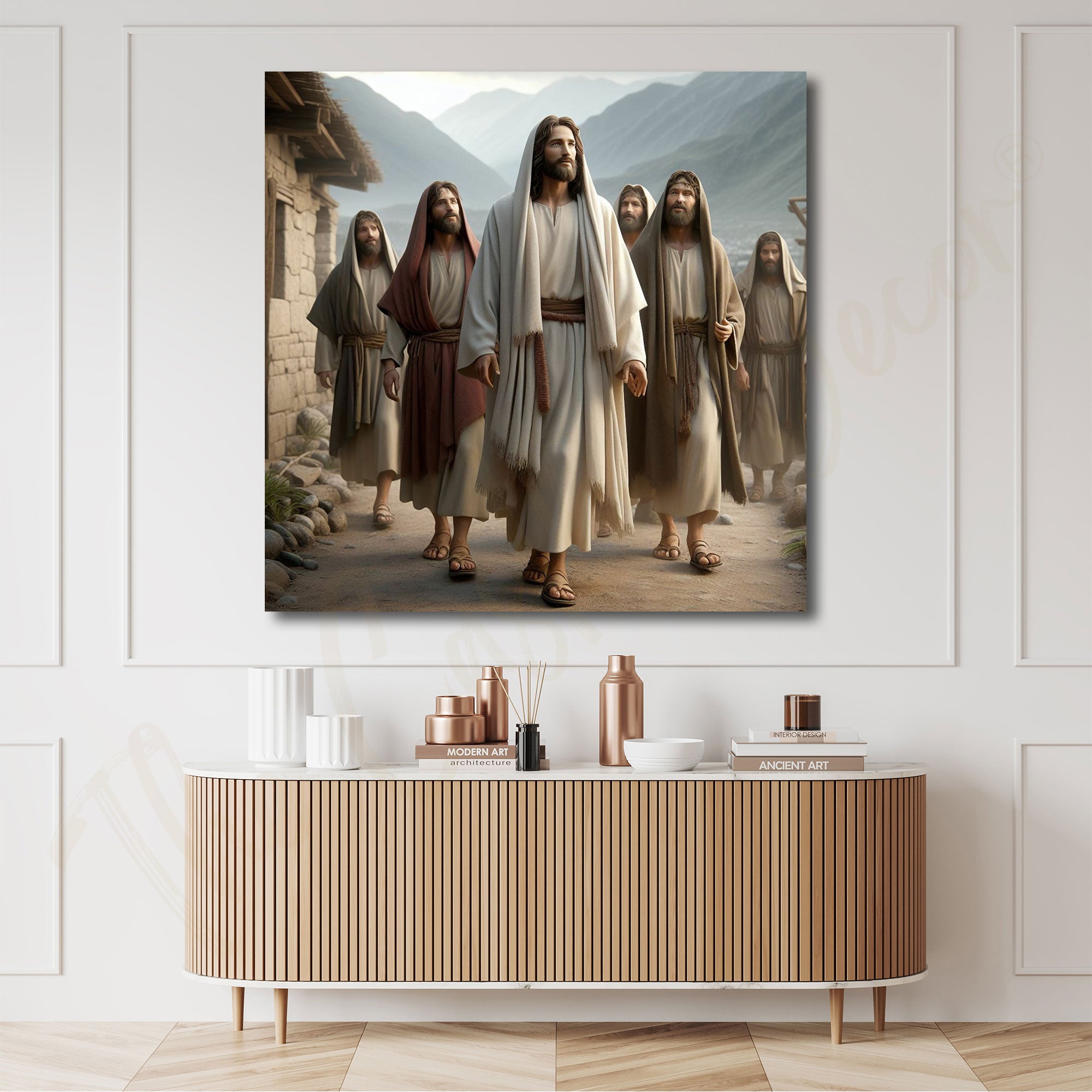Jesus christ painting with frame Big Size Wall Art for living room,Bedroom,Drawing room,Hotels
