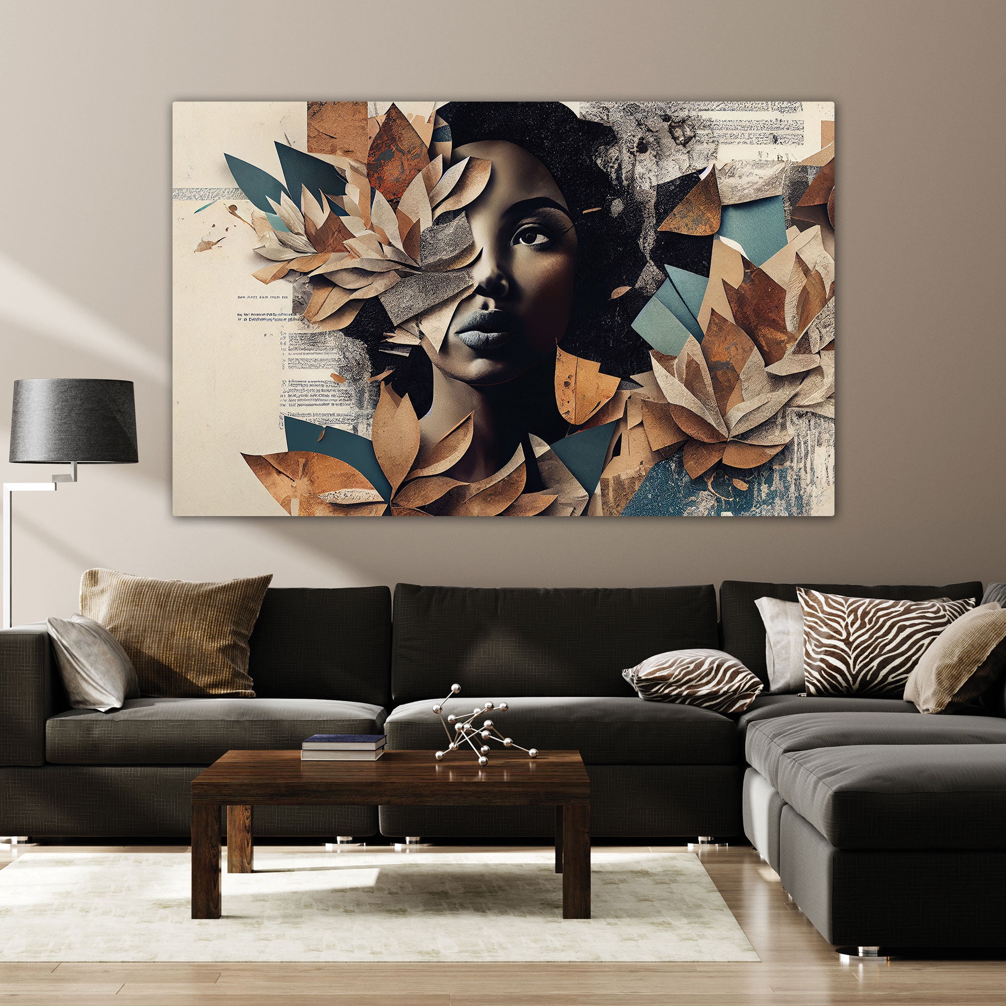 Women face Canvas painting with frame Big Size Wall Art for living room,Bedroom,Drawing room,Hotels