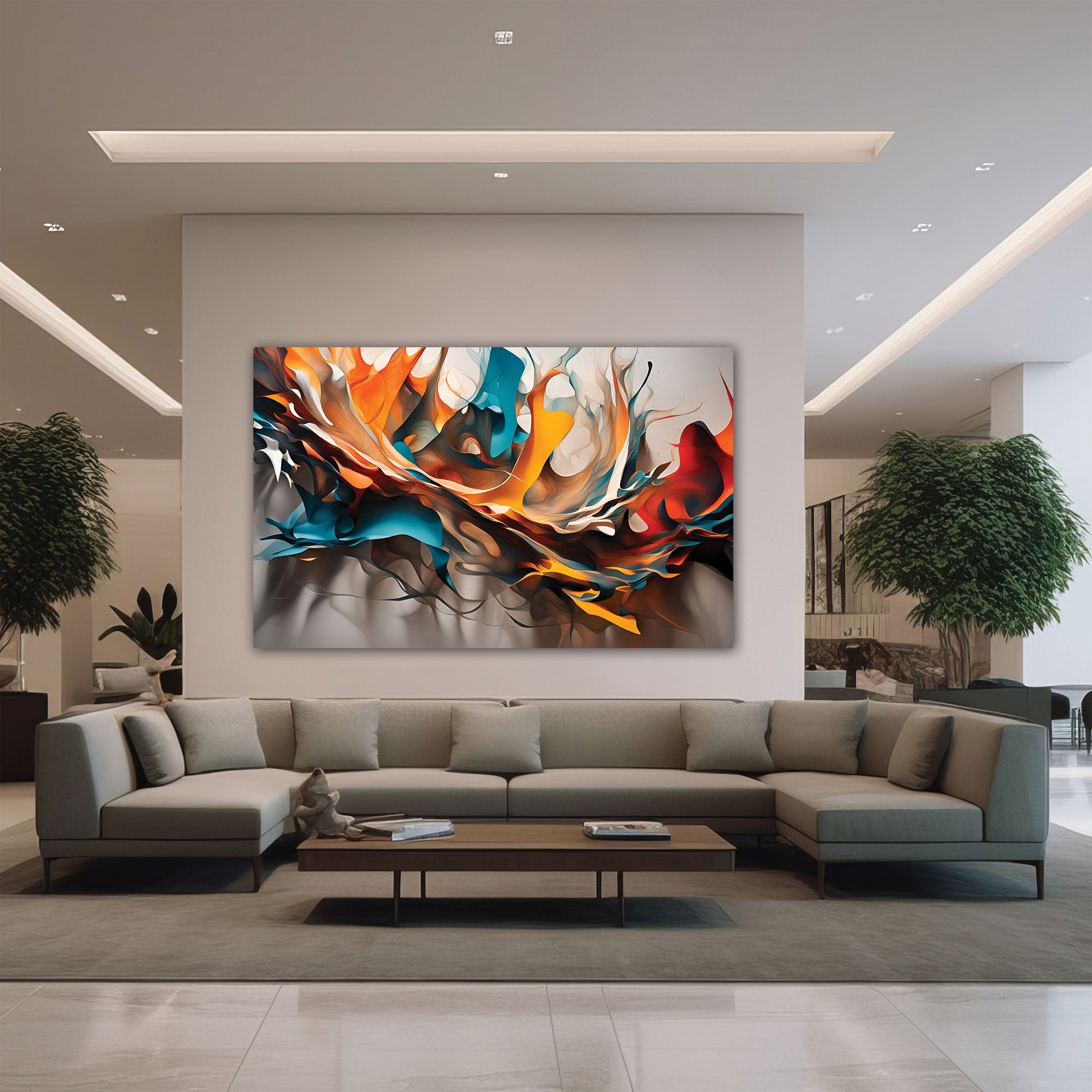 Multicolour Canvas painting with frame Big Size Wall Art for living room,Bedroom,Drawing room,Hotels